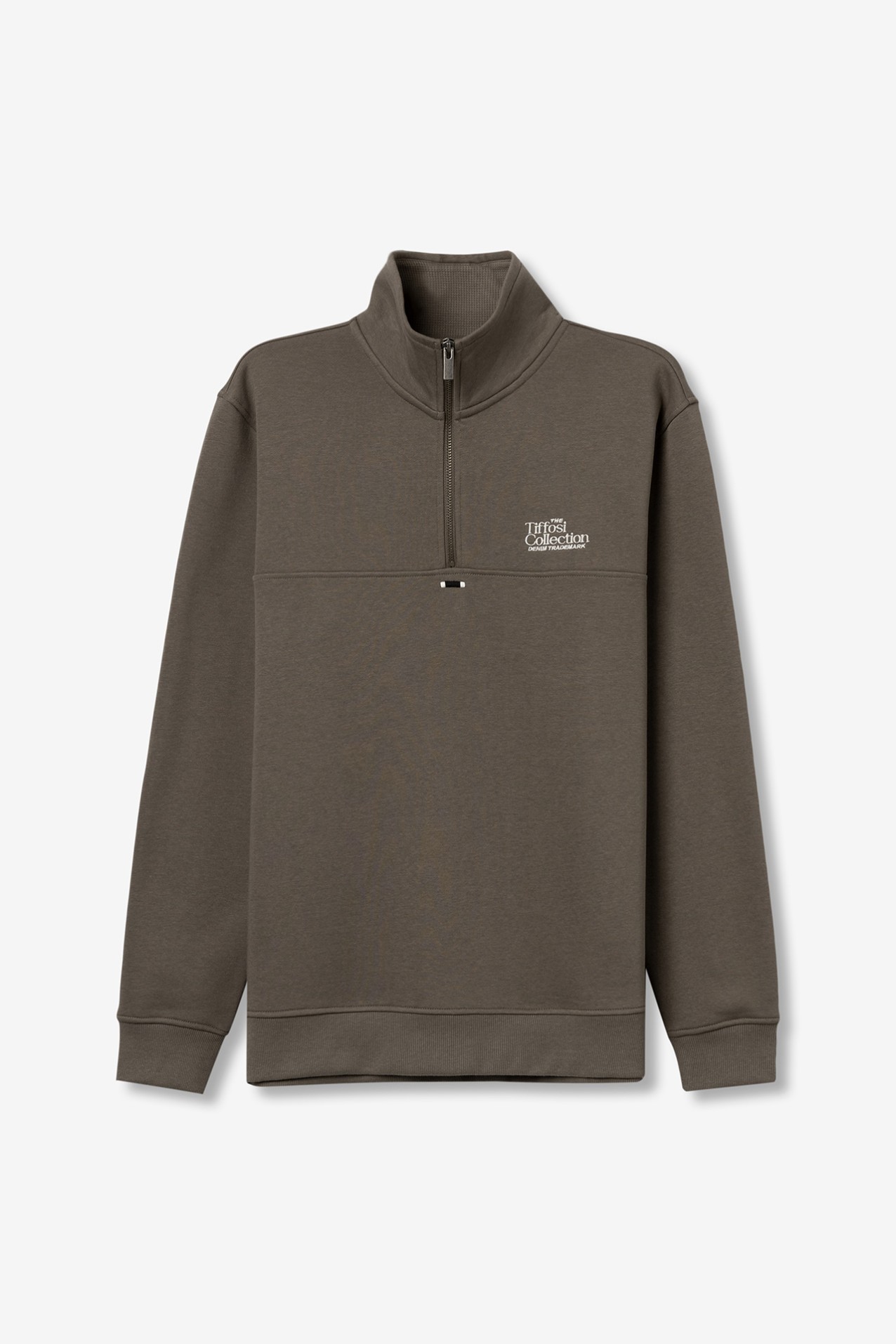 Sudadera Marrn con Cremallera