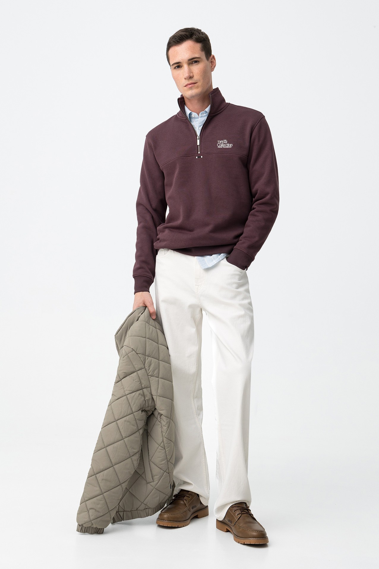 Sweatshirt Castanho Regular