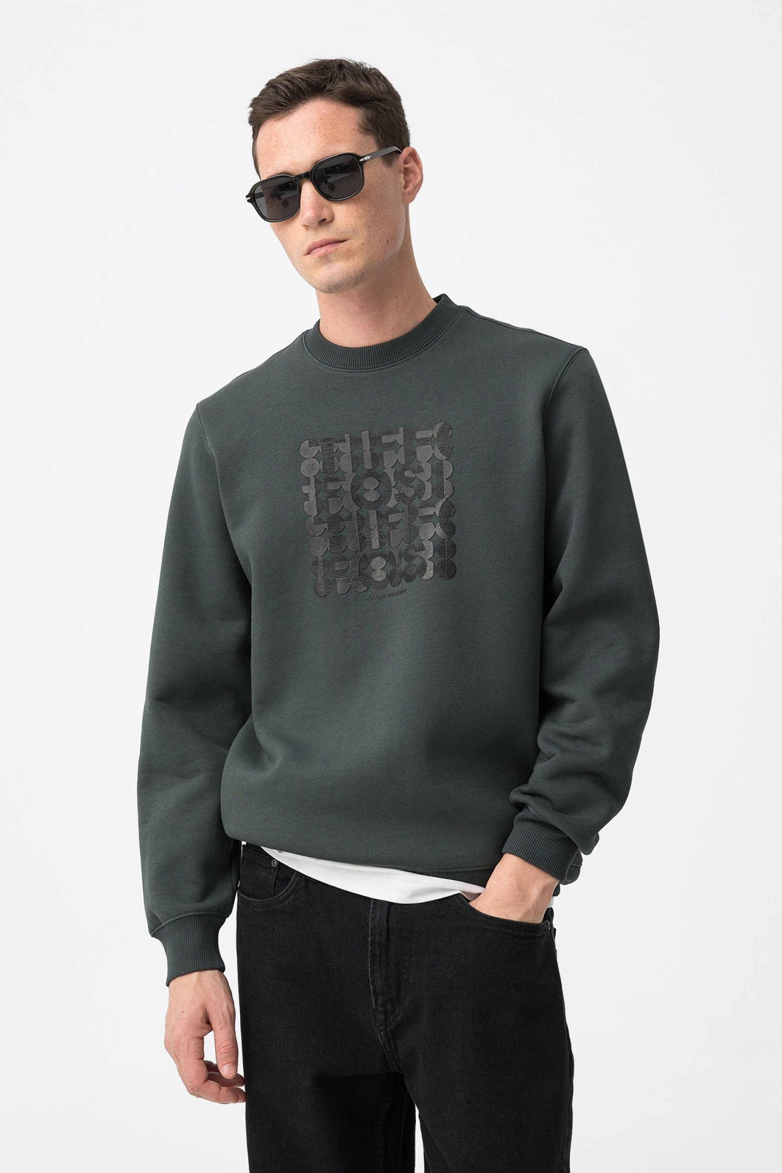 Sweatshirt Verde Casual