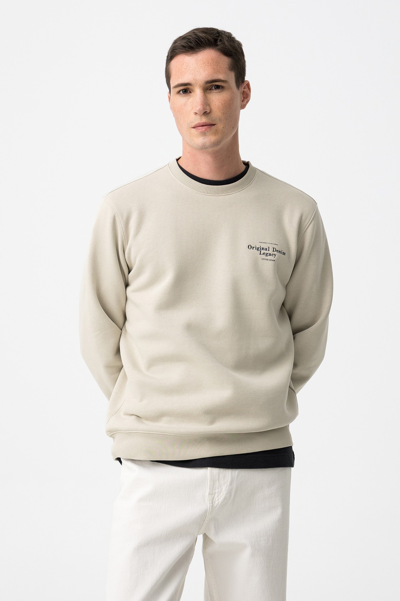 Sweatshirt Bege Casual