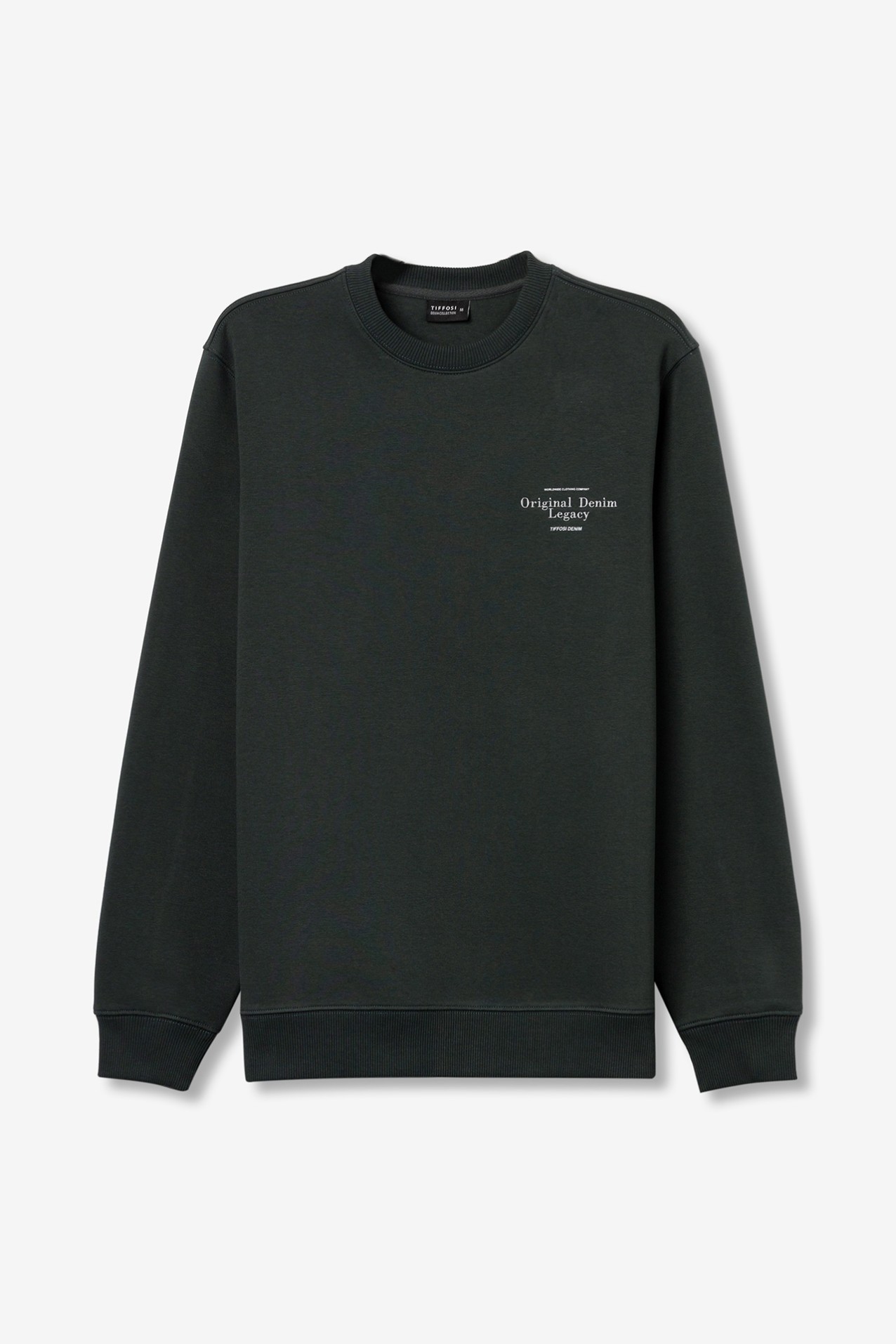 Sweatshirt Verde Manga Comprida