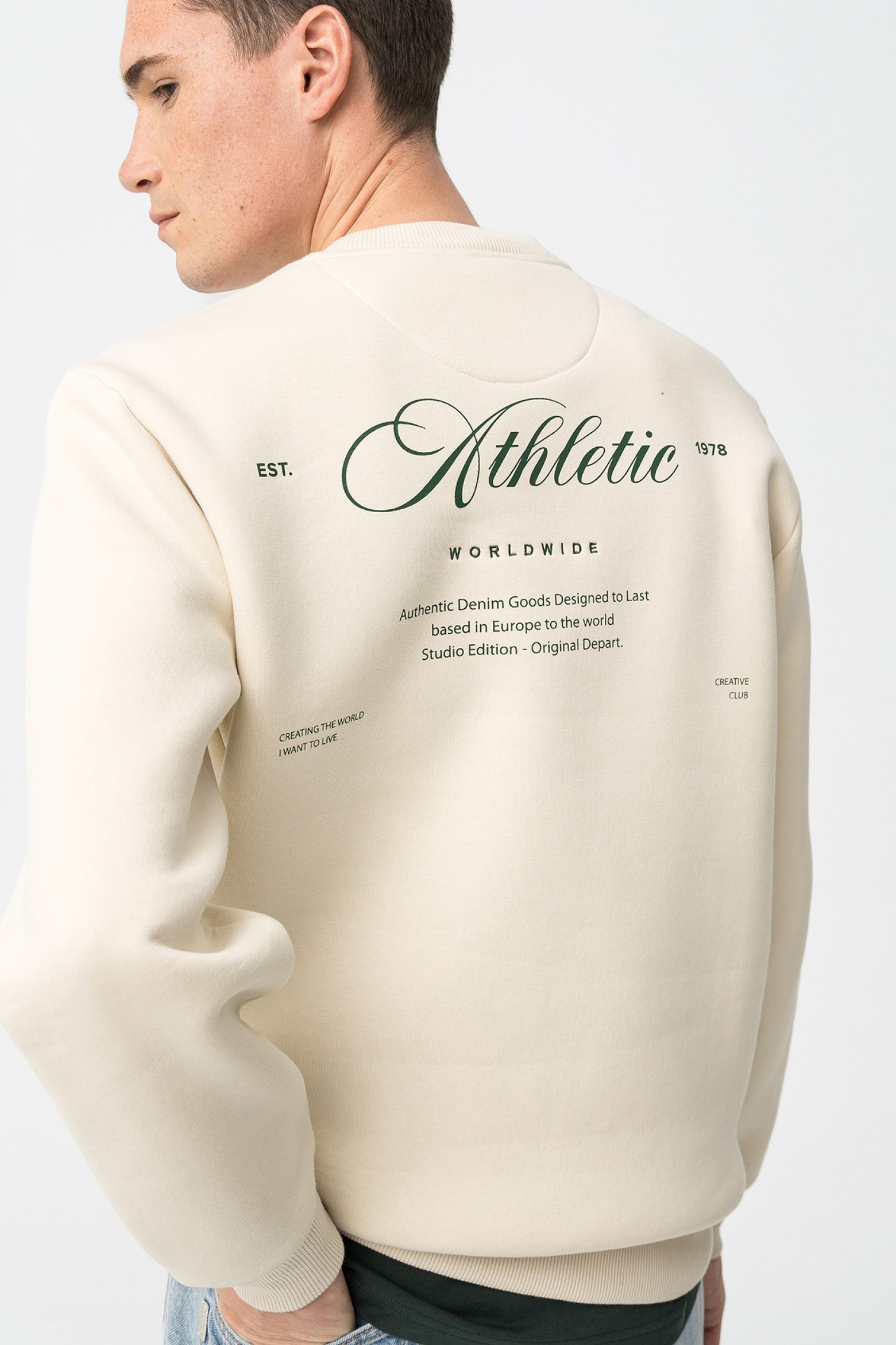 Sweatshirt Bege Casual