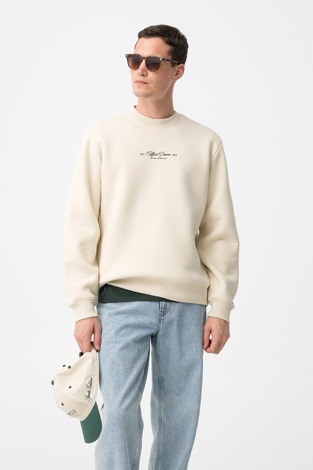 Sweatshirt Bege Casual