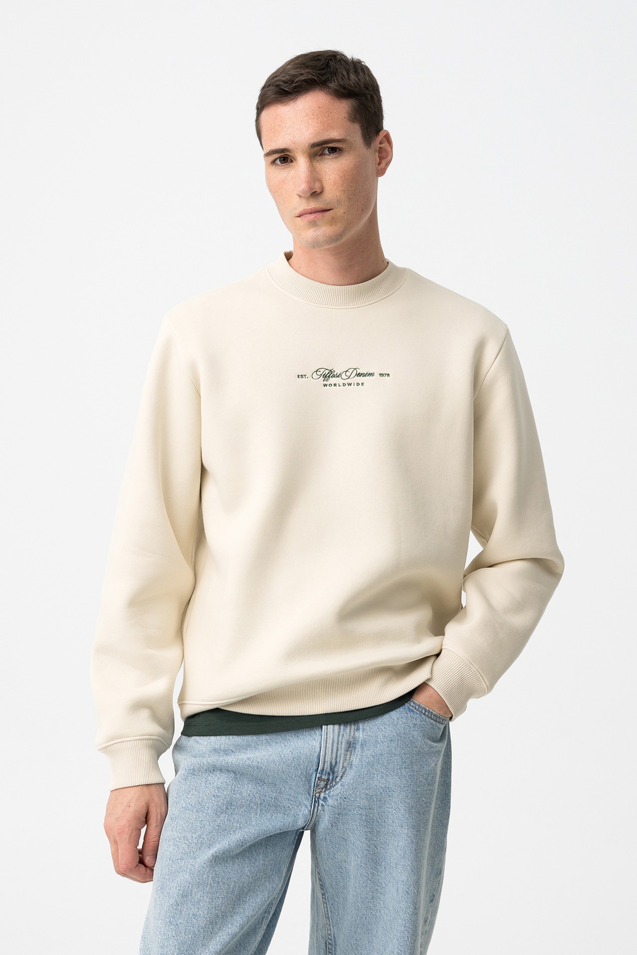 Sweatshirt Bege Casual