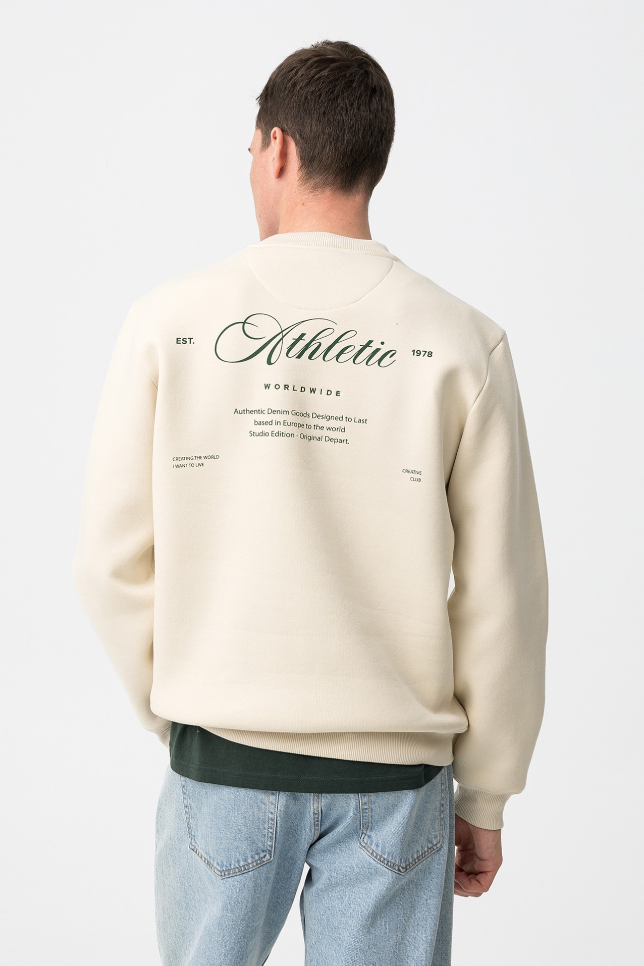 Sweatshirt Bege Casual