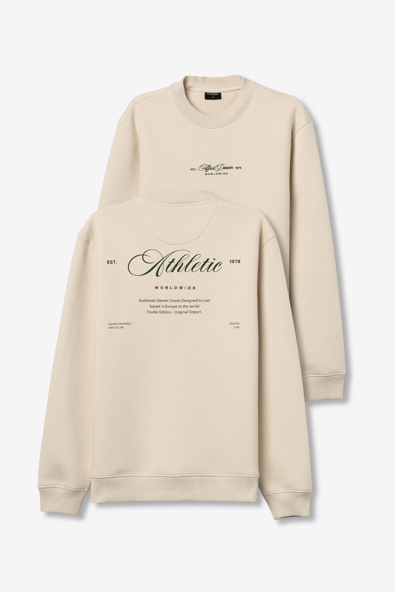 Sweatshirt Bege Casual