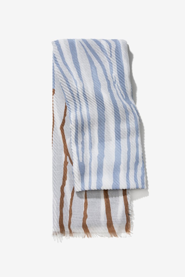 Striped Blue Scarf