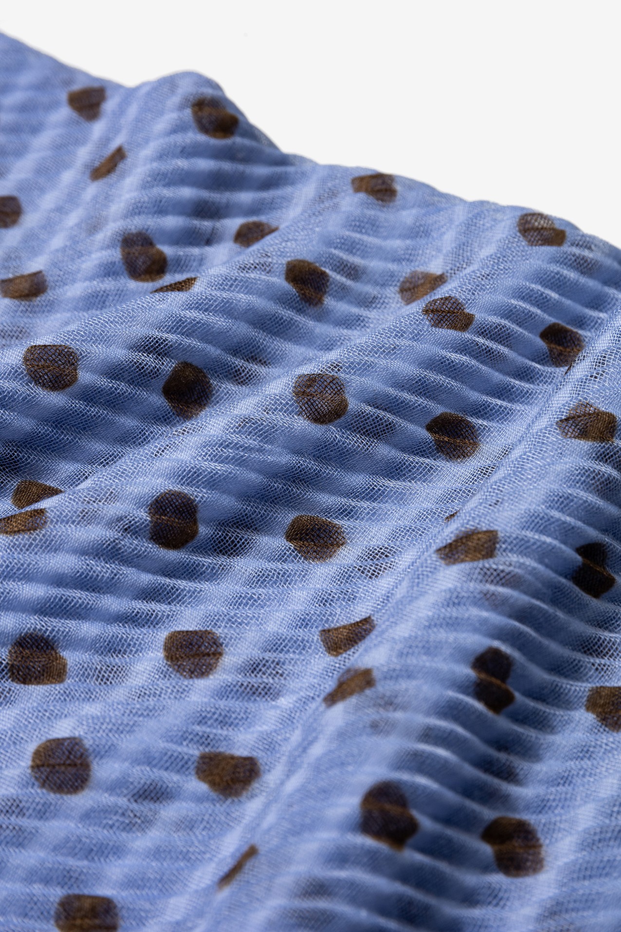 Blue Polka Dot Scarf