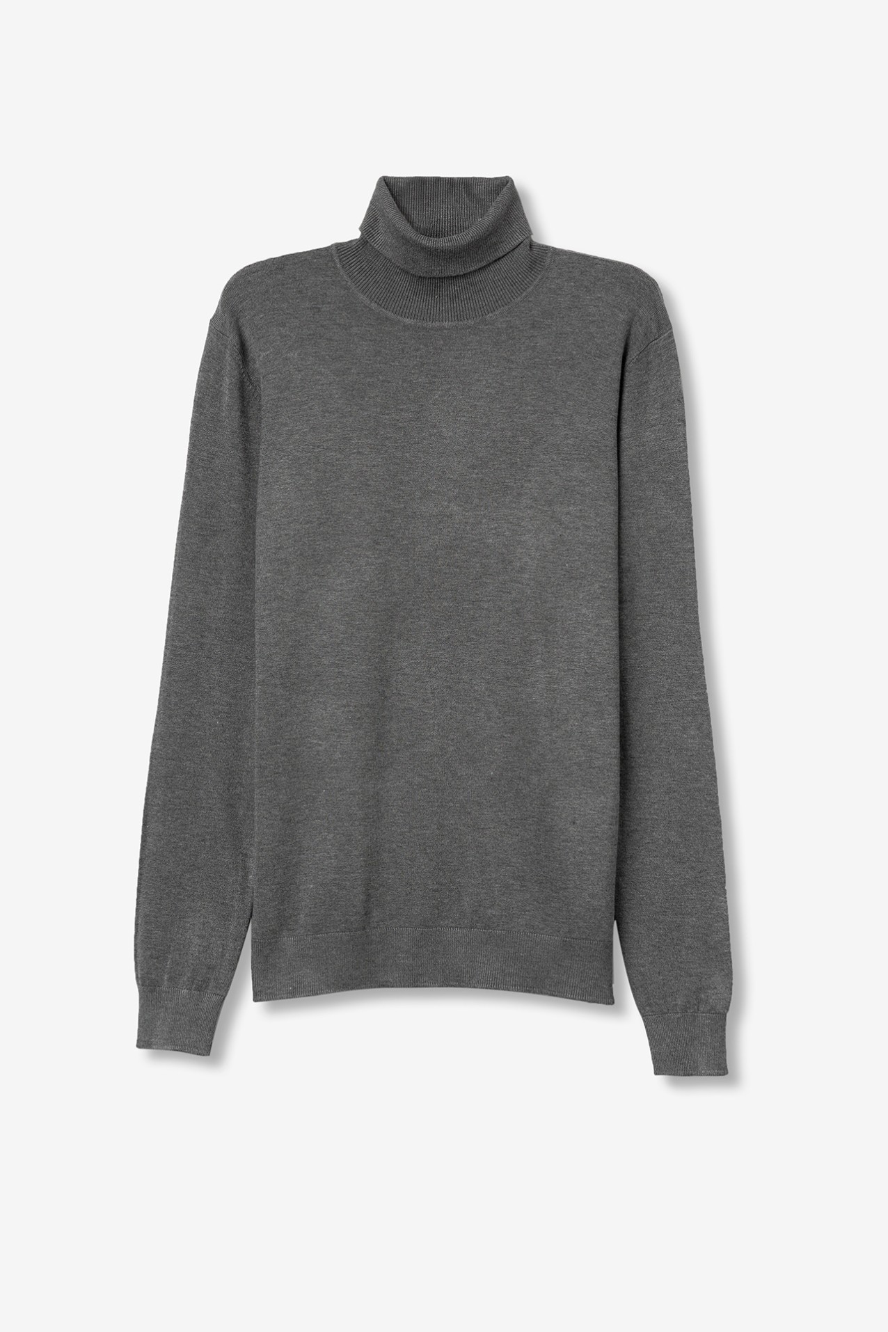 Camiseta gris melange slim