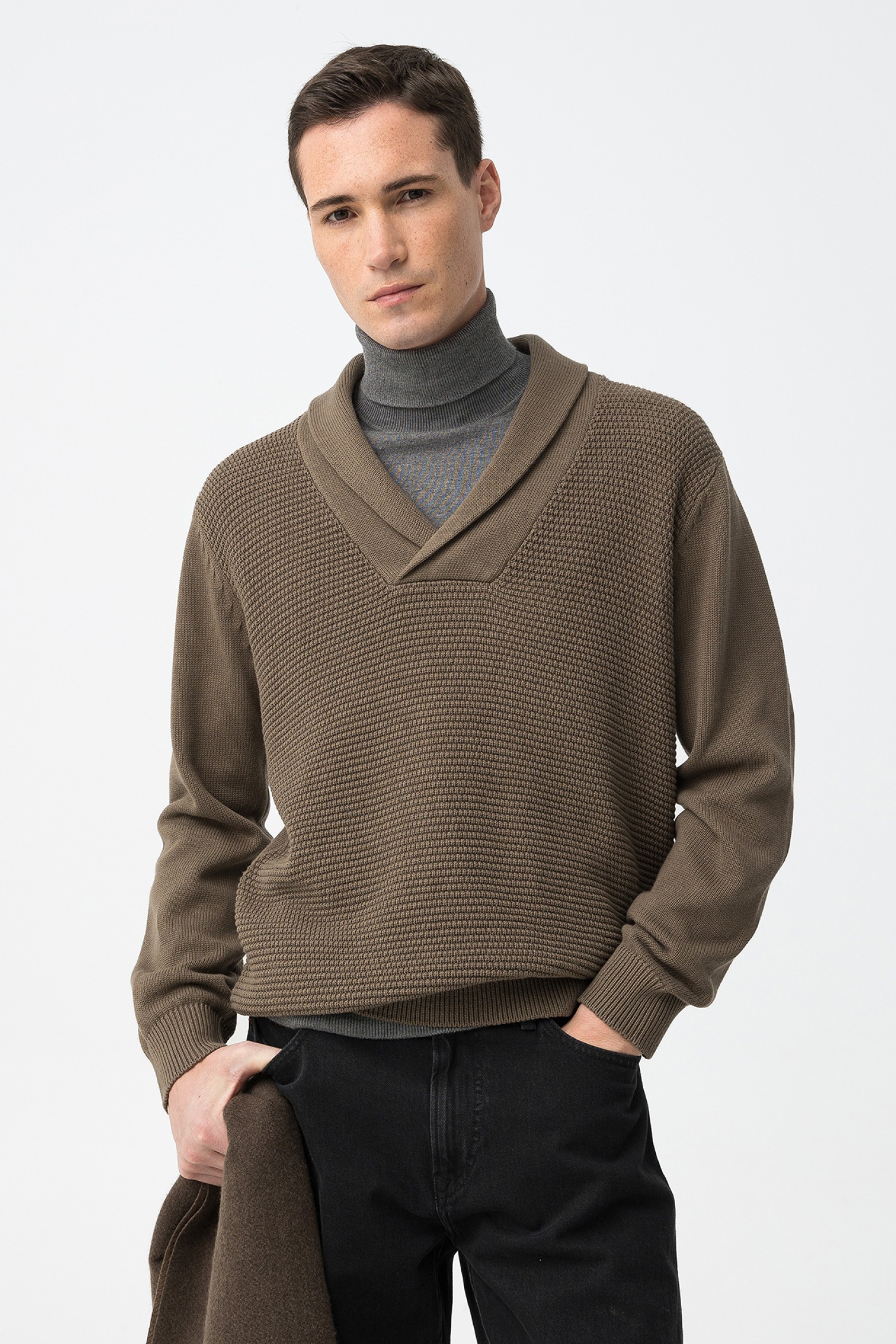 Brown Knitted Sweater