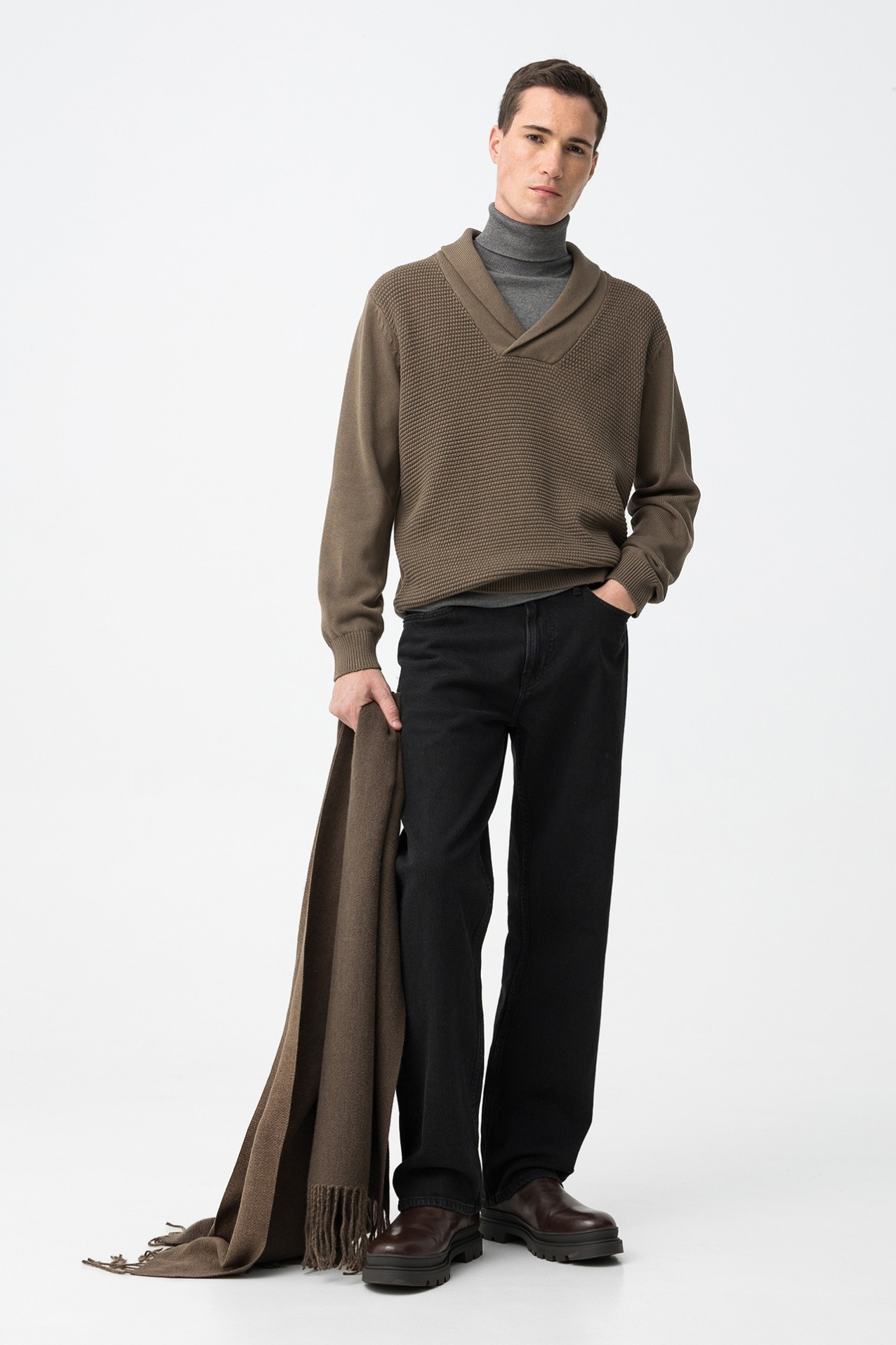 Brown Knitted Sweater