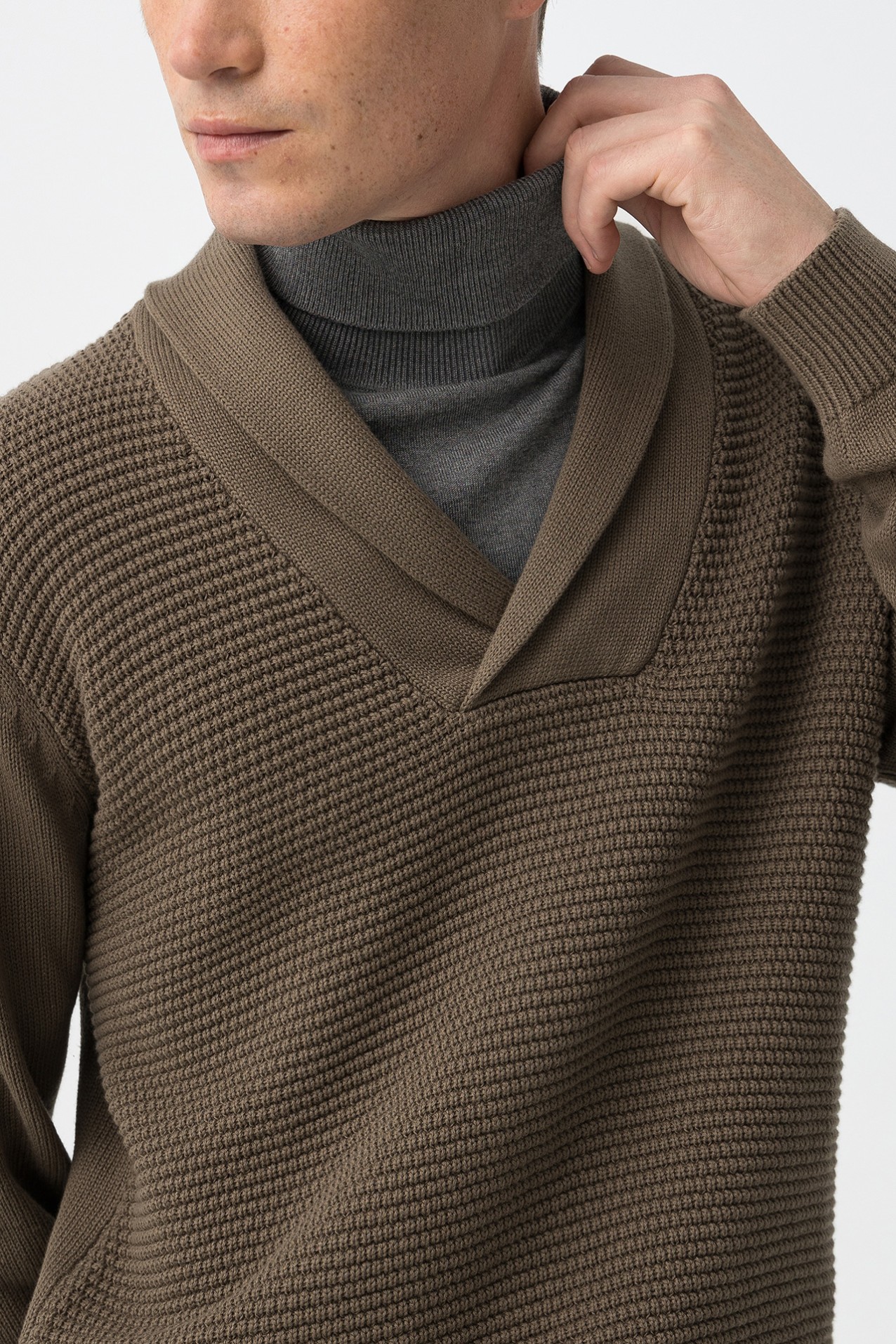 Brown Knitted Sweater