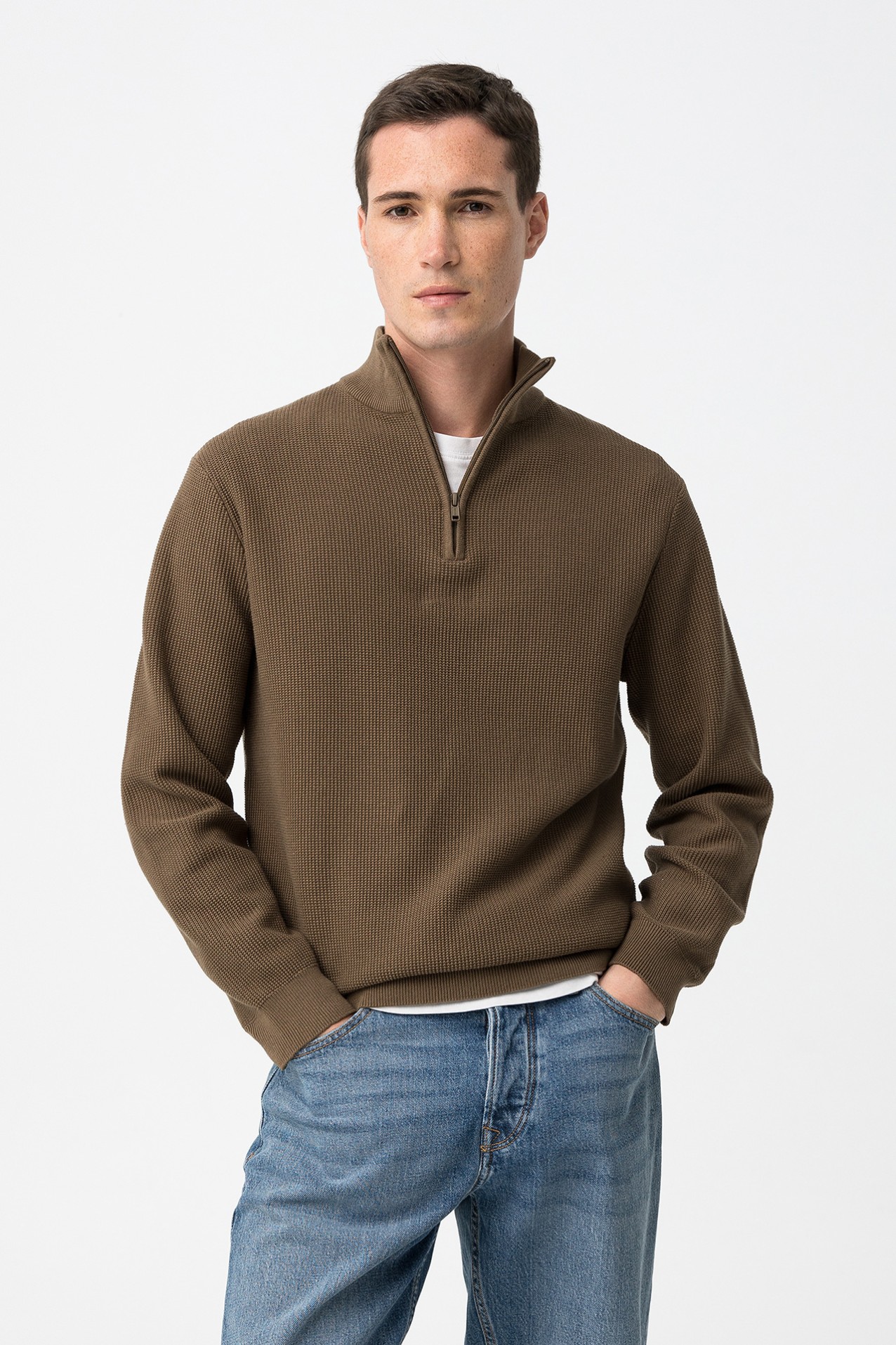 Camisola Tricotada Castanha