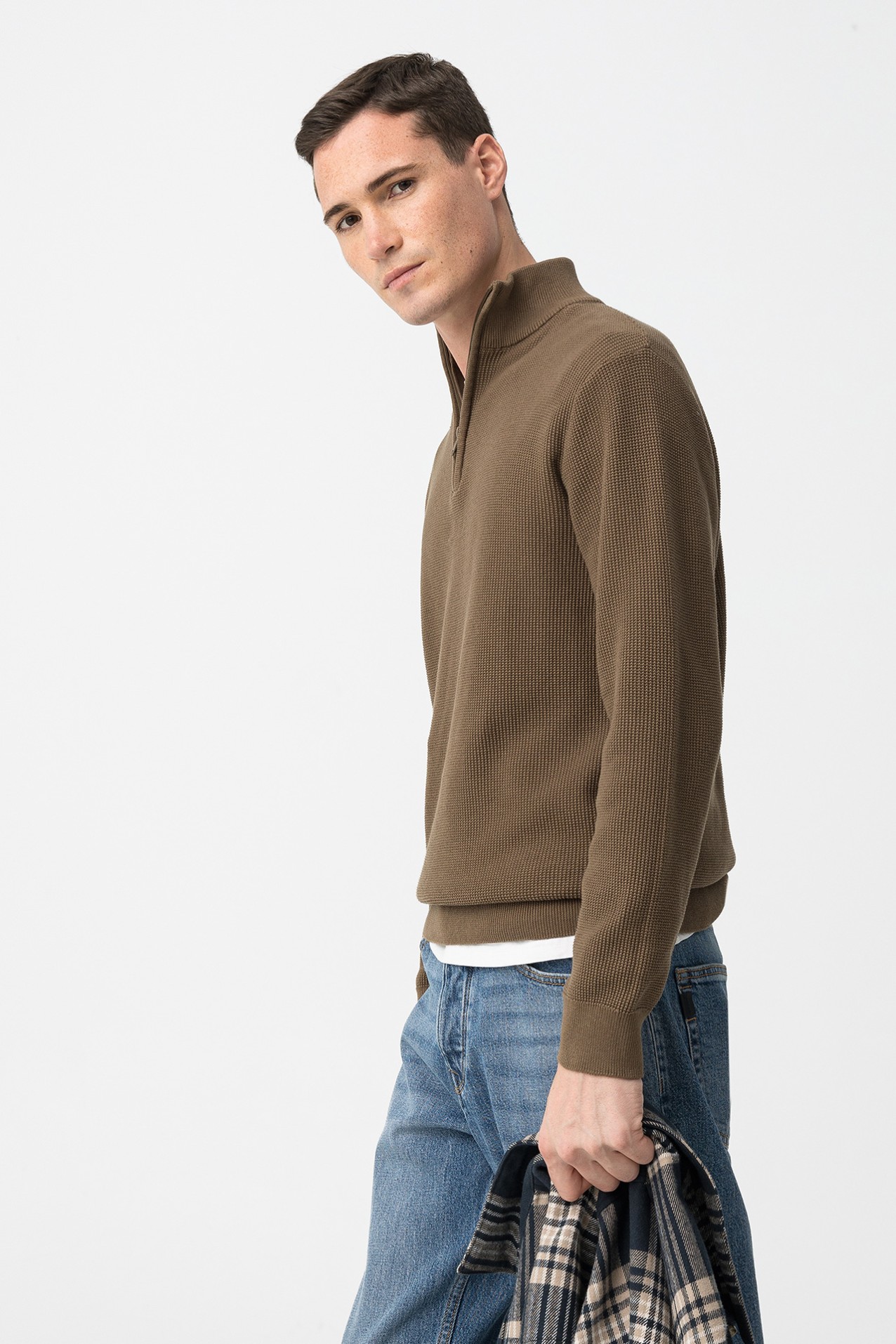 Camisola Tricotada Castanha