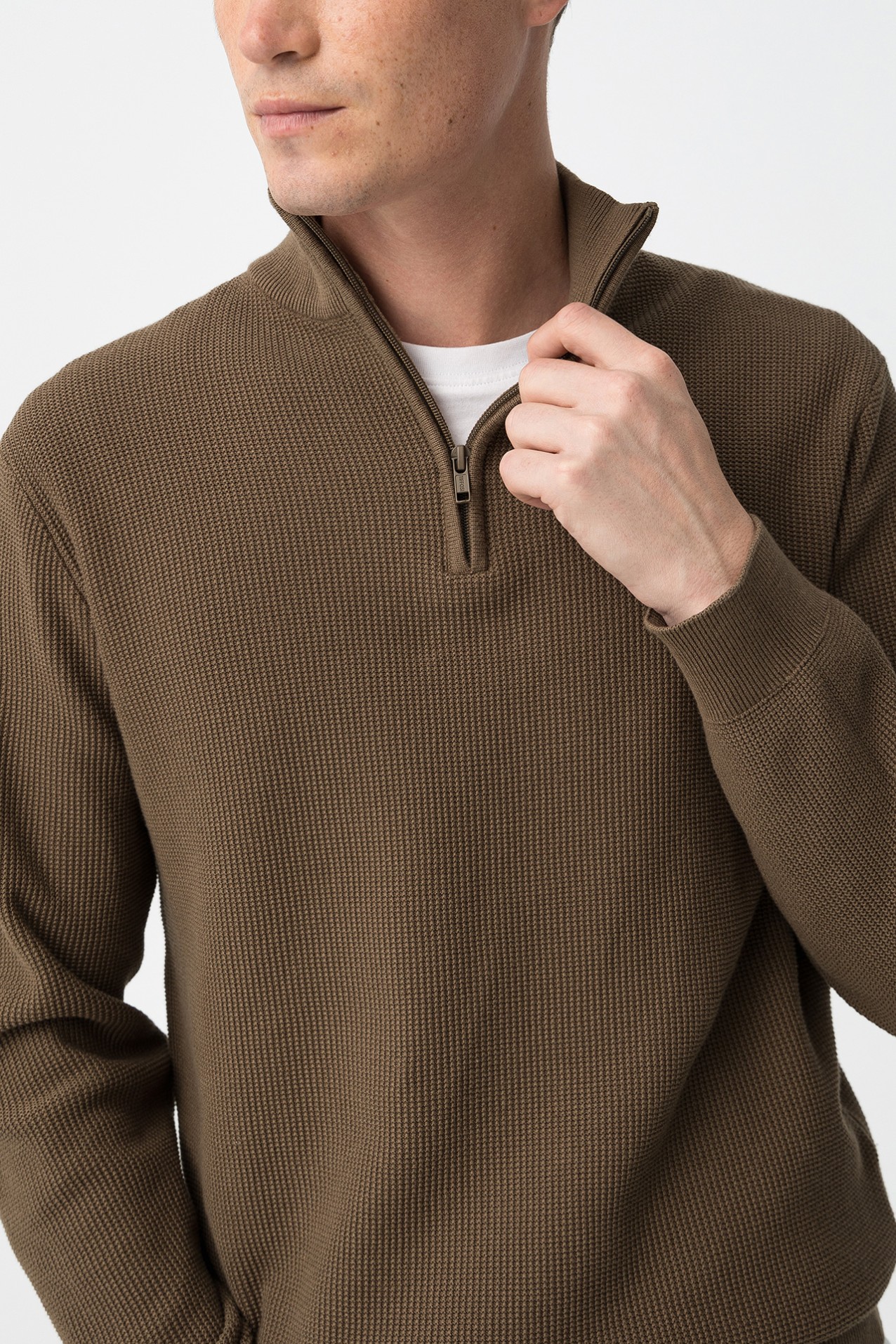 Camisola Tricotada Castanha