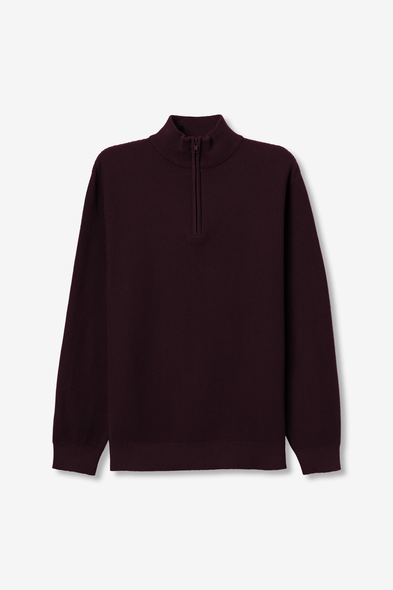 Camisola de tricot burdeos