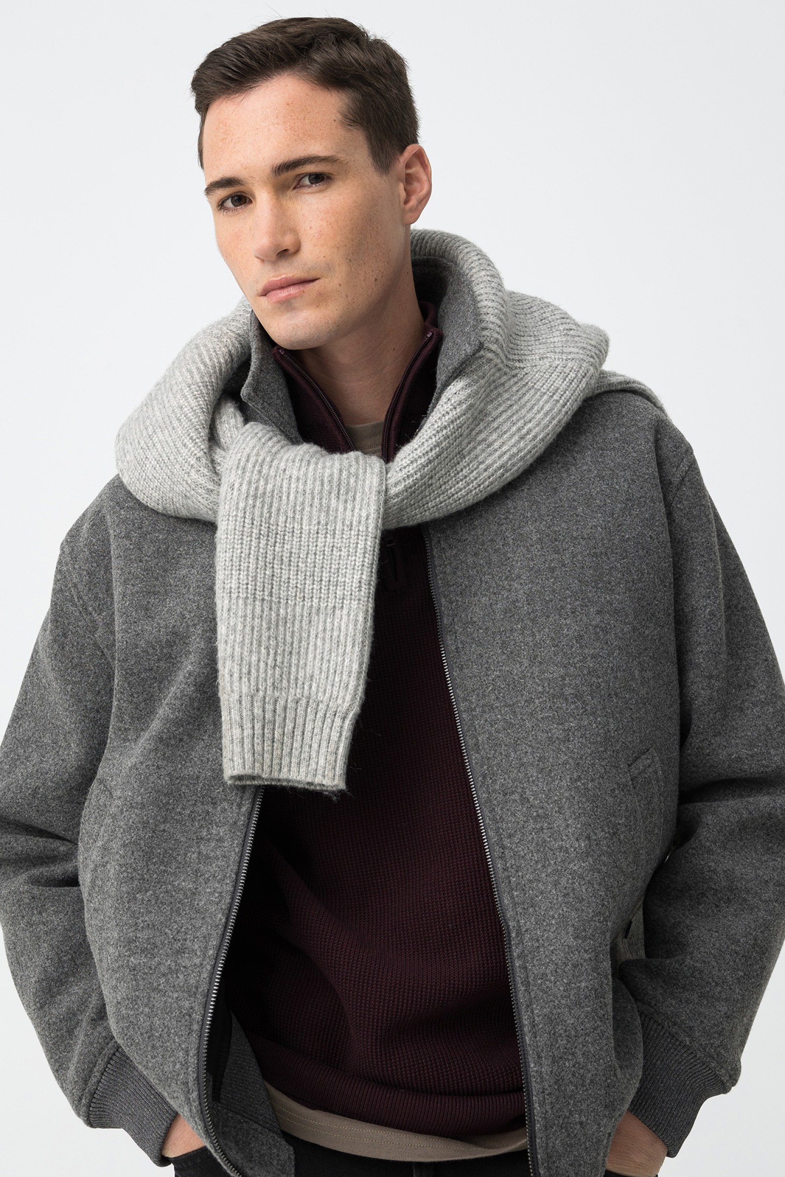 Textured Regular Fit Jacket