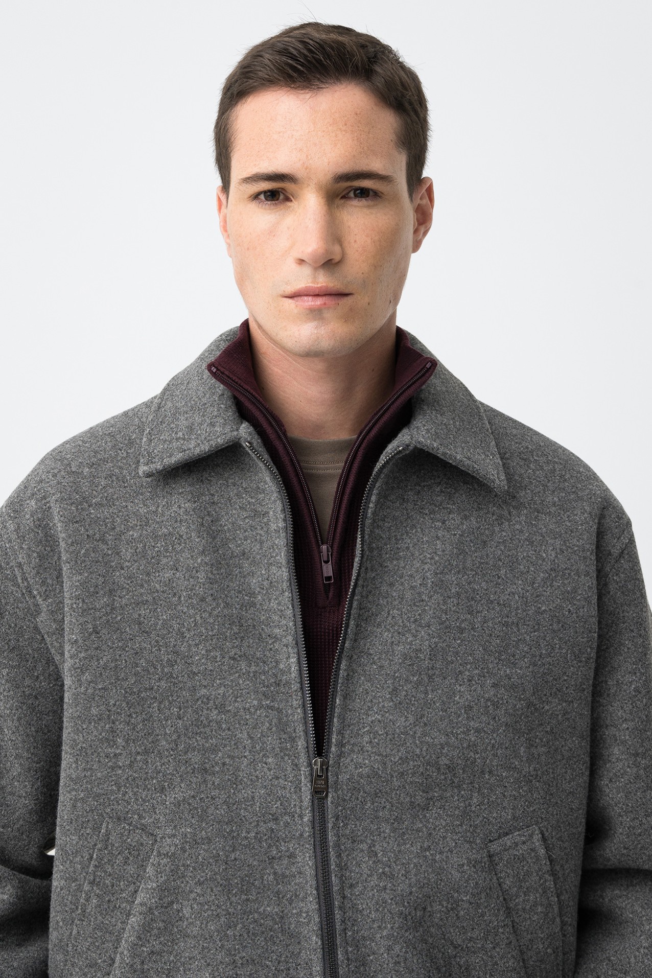 Textured Regular Fit Jacket