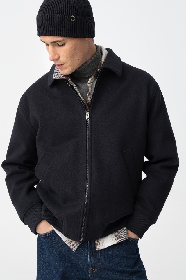 Chaqueta Regular Fit con Textura