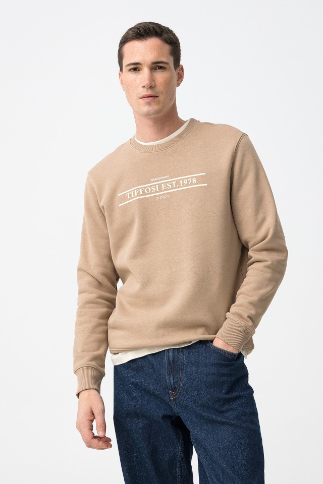 Sweatshirt Bege Casual