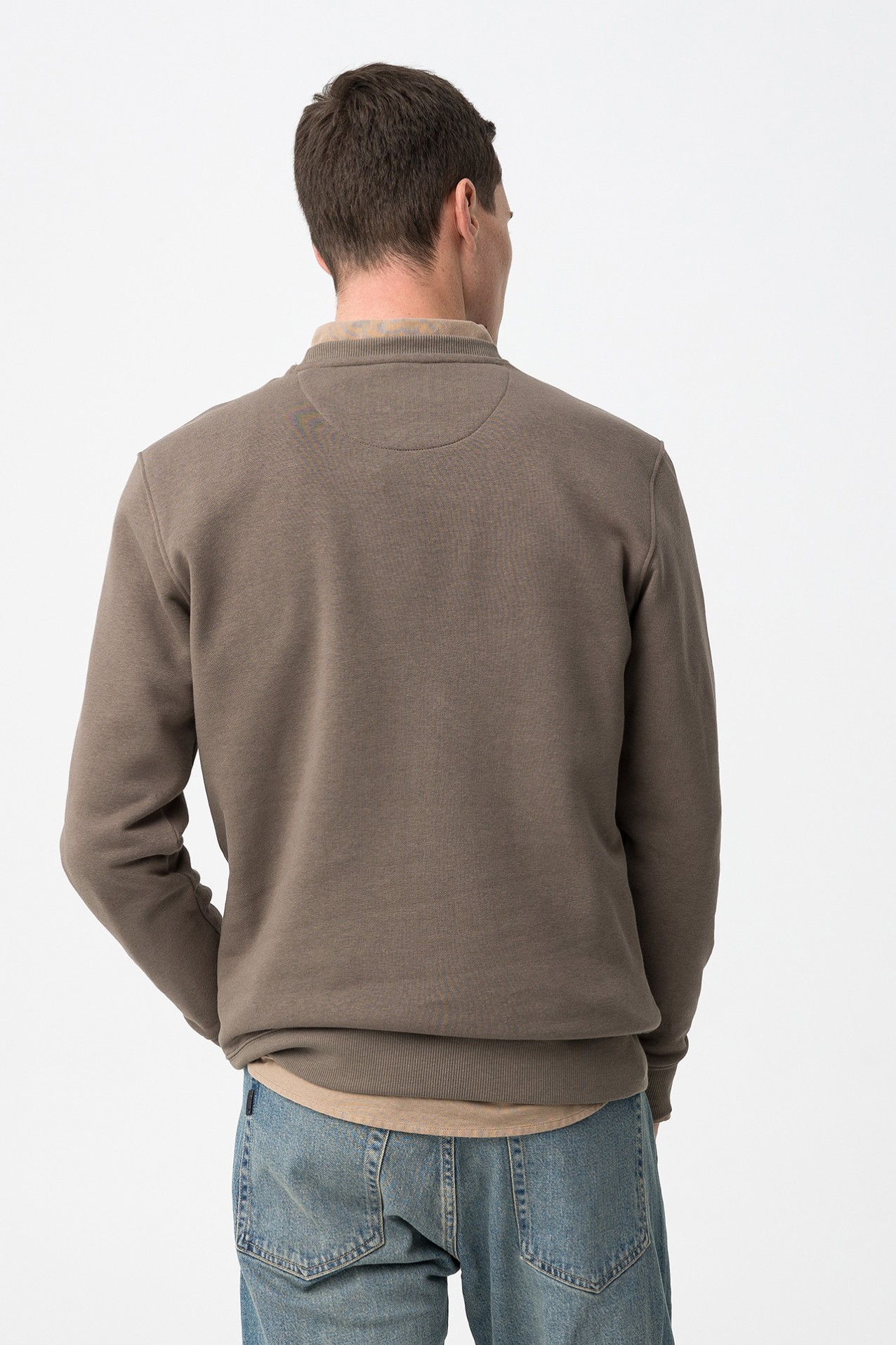 Sweatshirt Castanho Casual