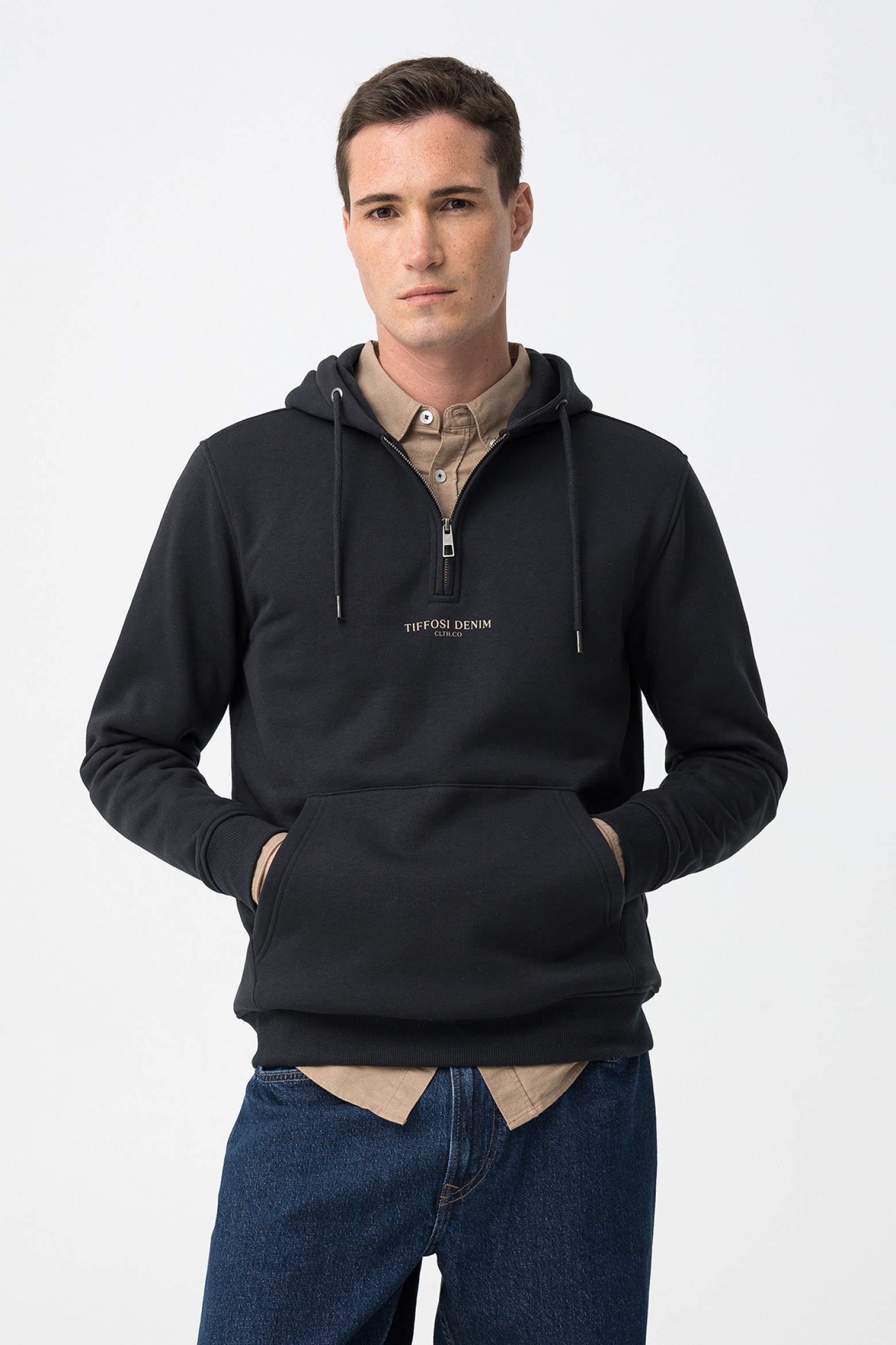 Hoodie Azul Marinho Escuro