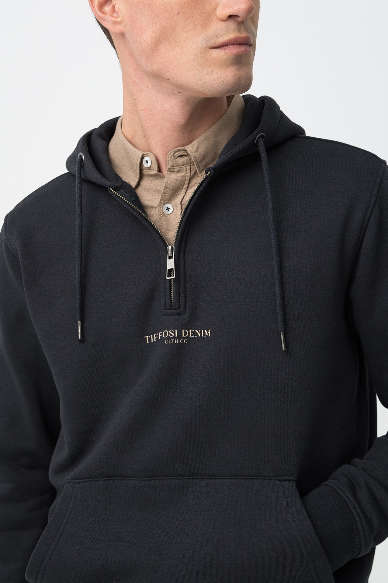 Hoodie Azul Marinho Escuro