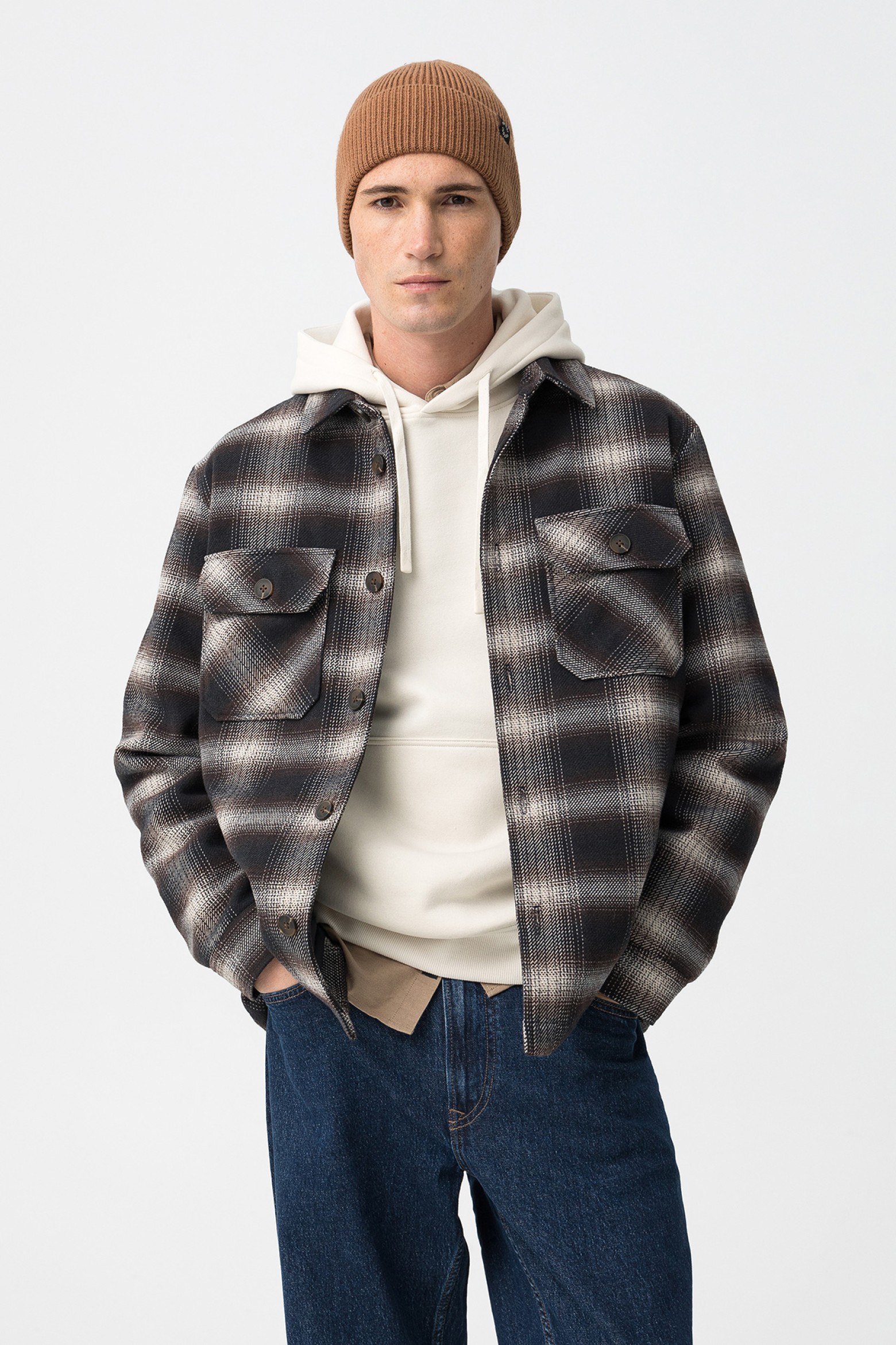 Relaxed Fit Check Jacket