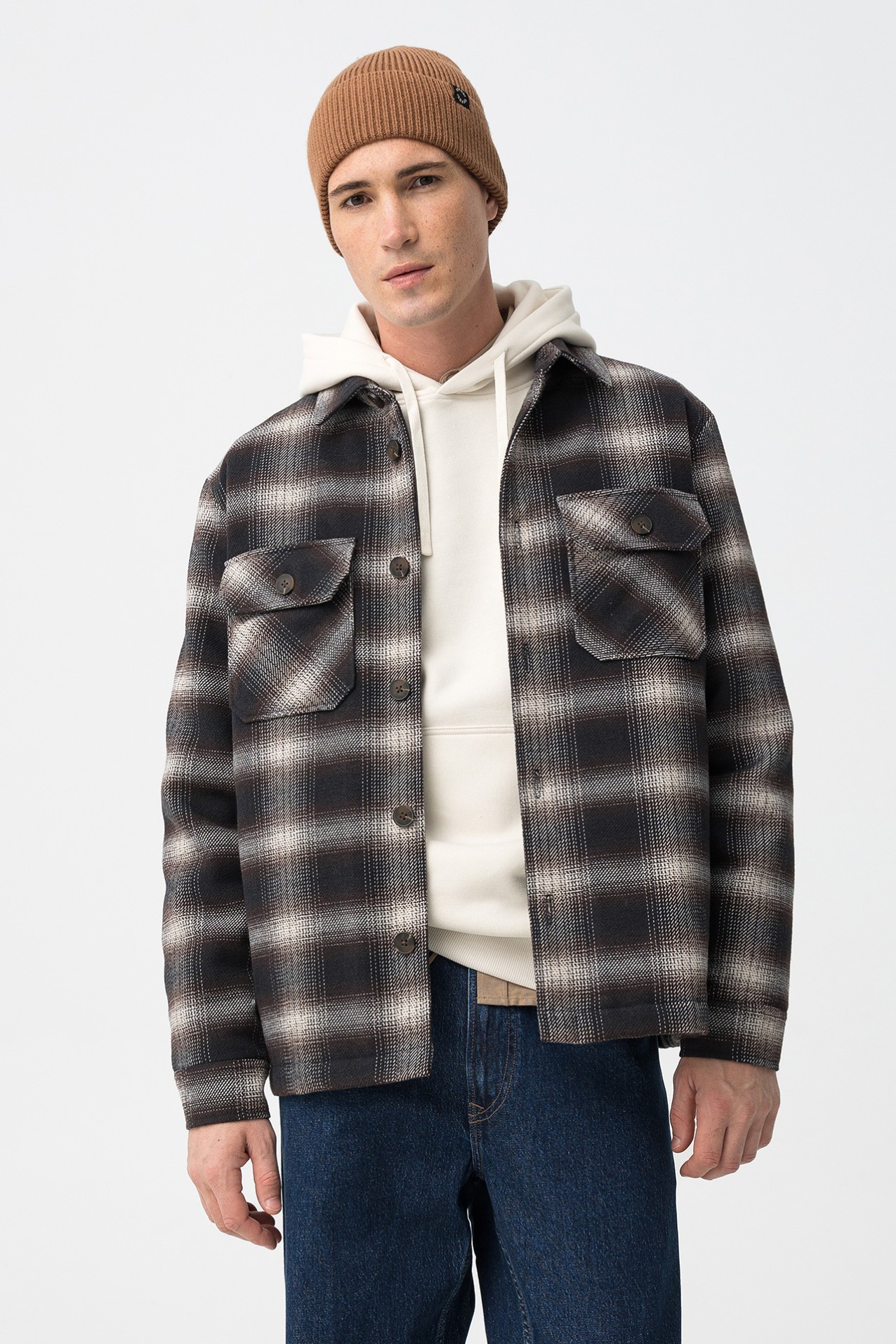 Relaxed Fit Check Jacket