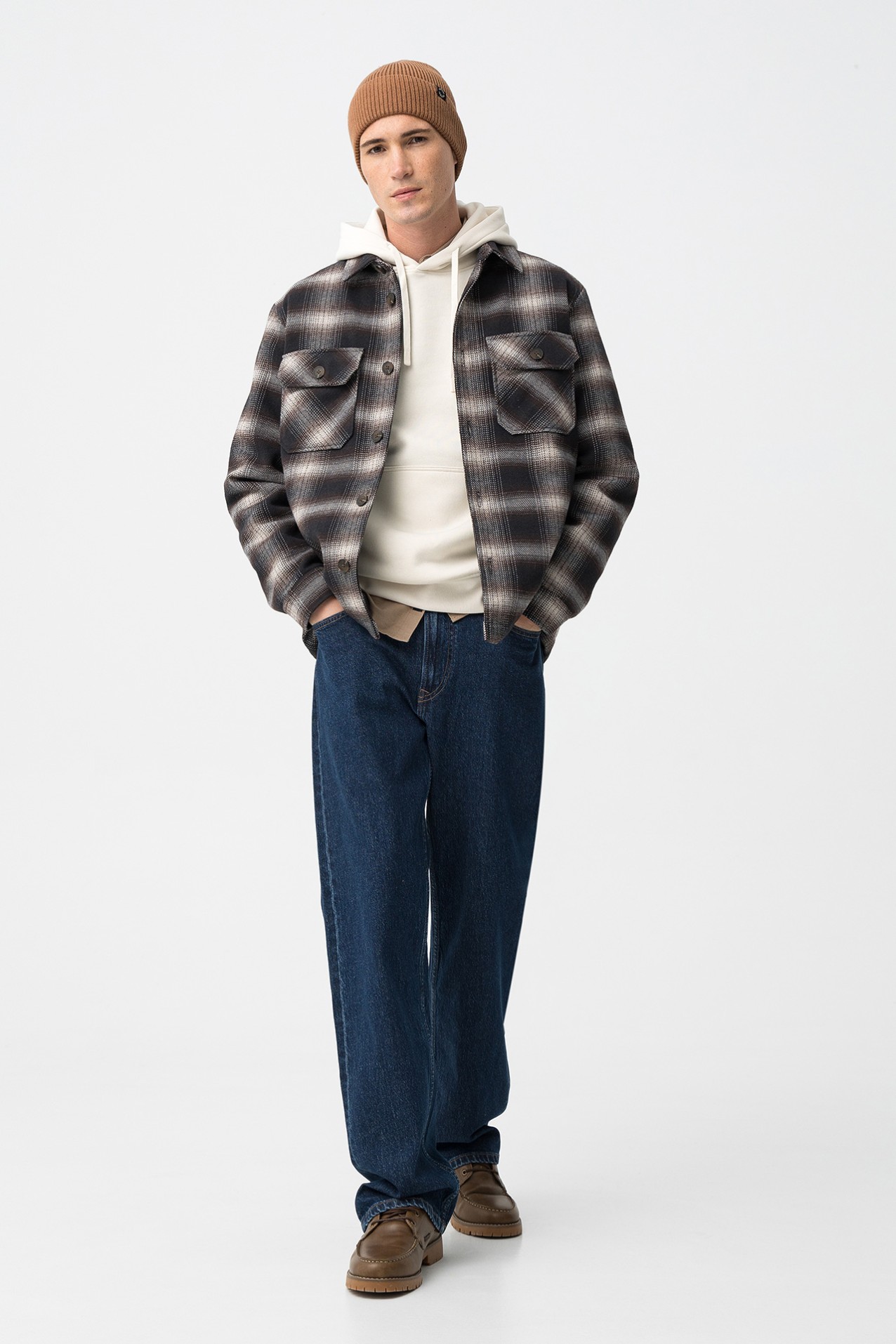 Relaxed Fit Check Jacket