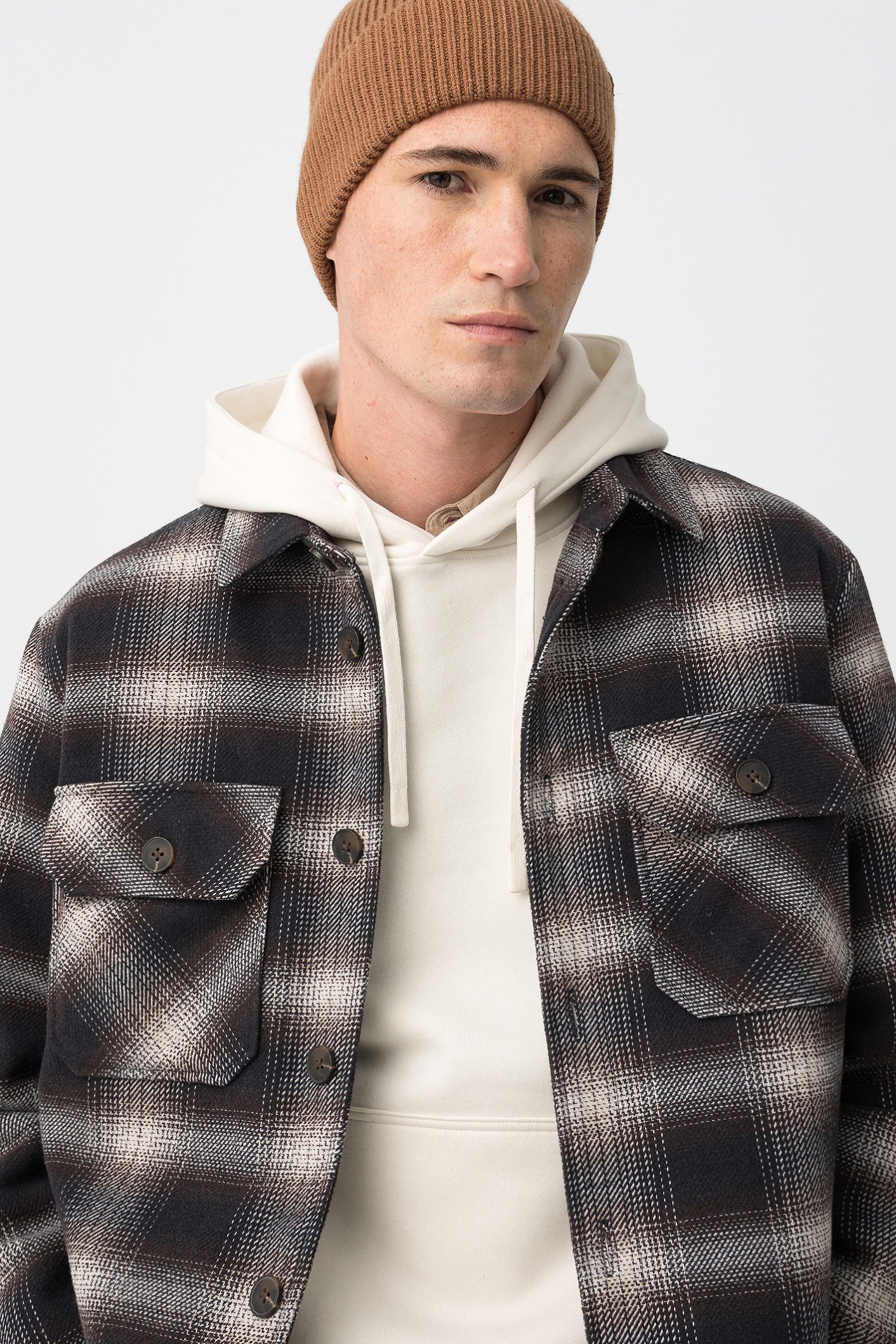 Relaxed Fit Check Jacket