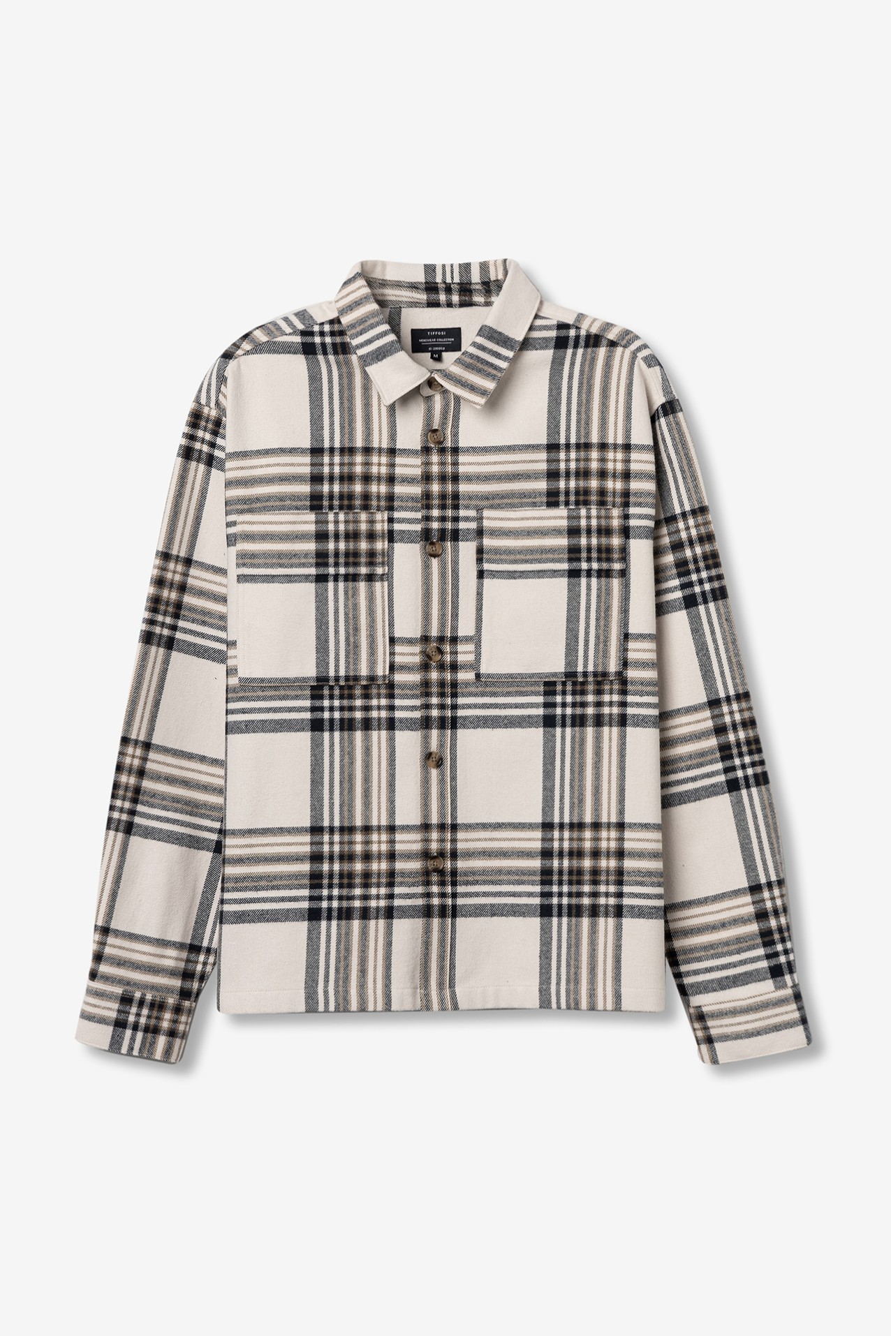 Camisa Oversize Xadrez Bege