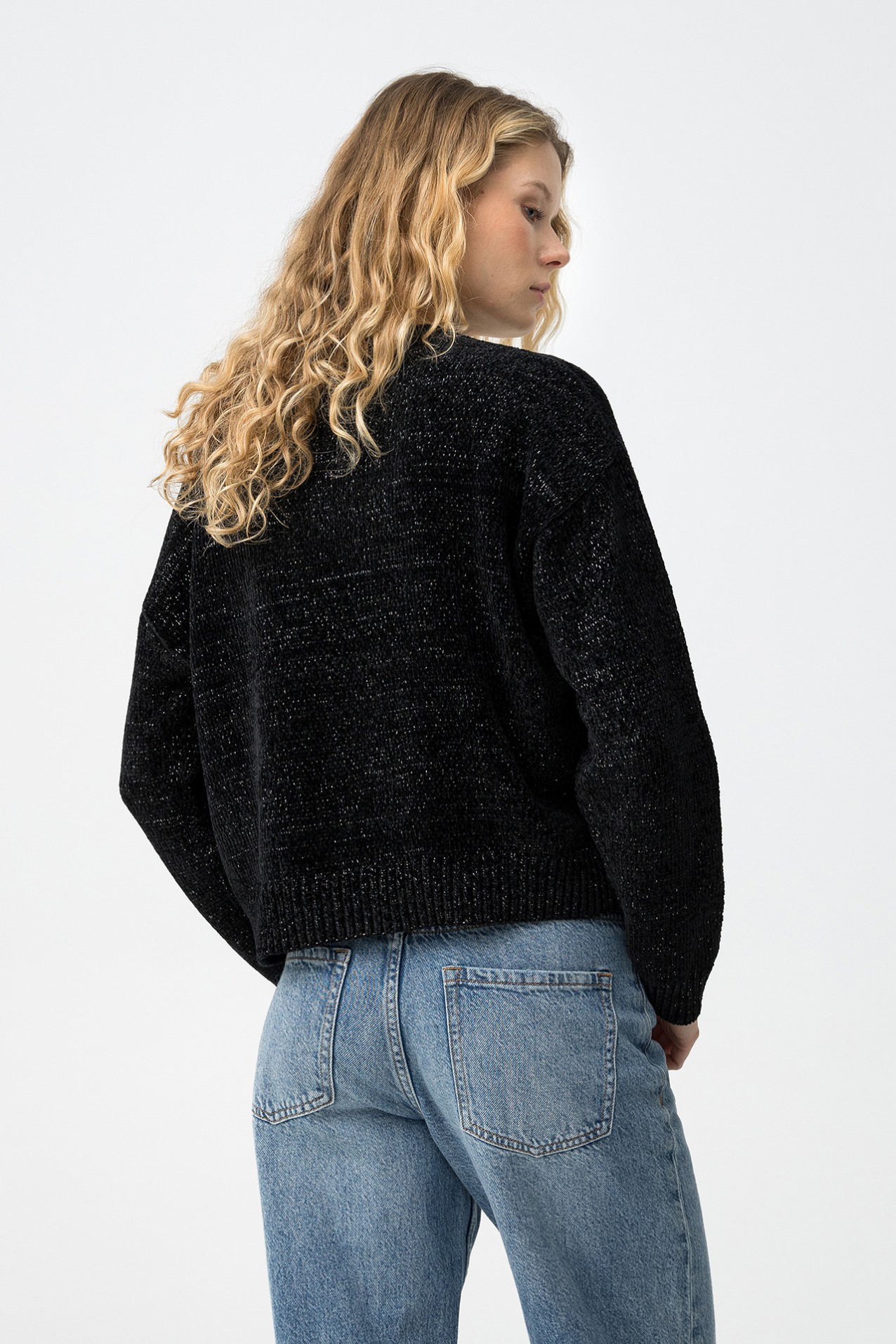 Camisola Tricotada Relaxed Preta