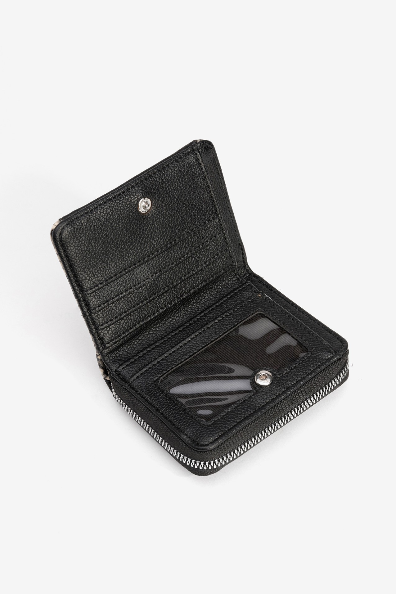 Black Animal Print Wallet
