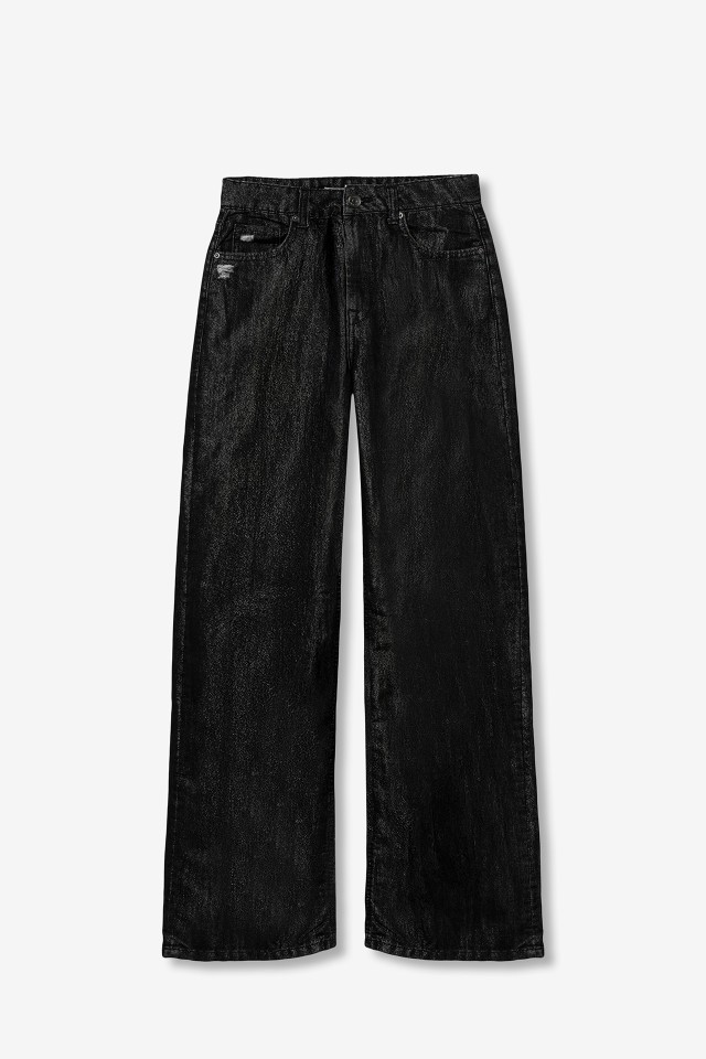 Jeans Bonnye Wide Leg Brilhante Jeans Bonnye Wide Leg Brilhante