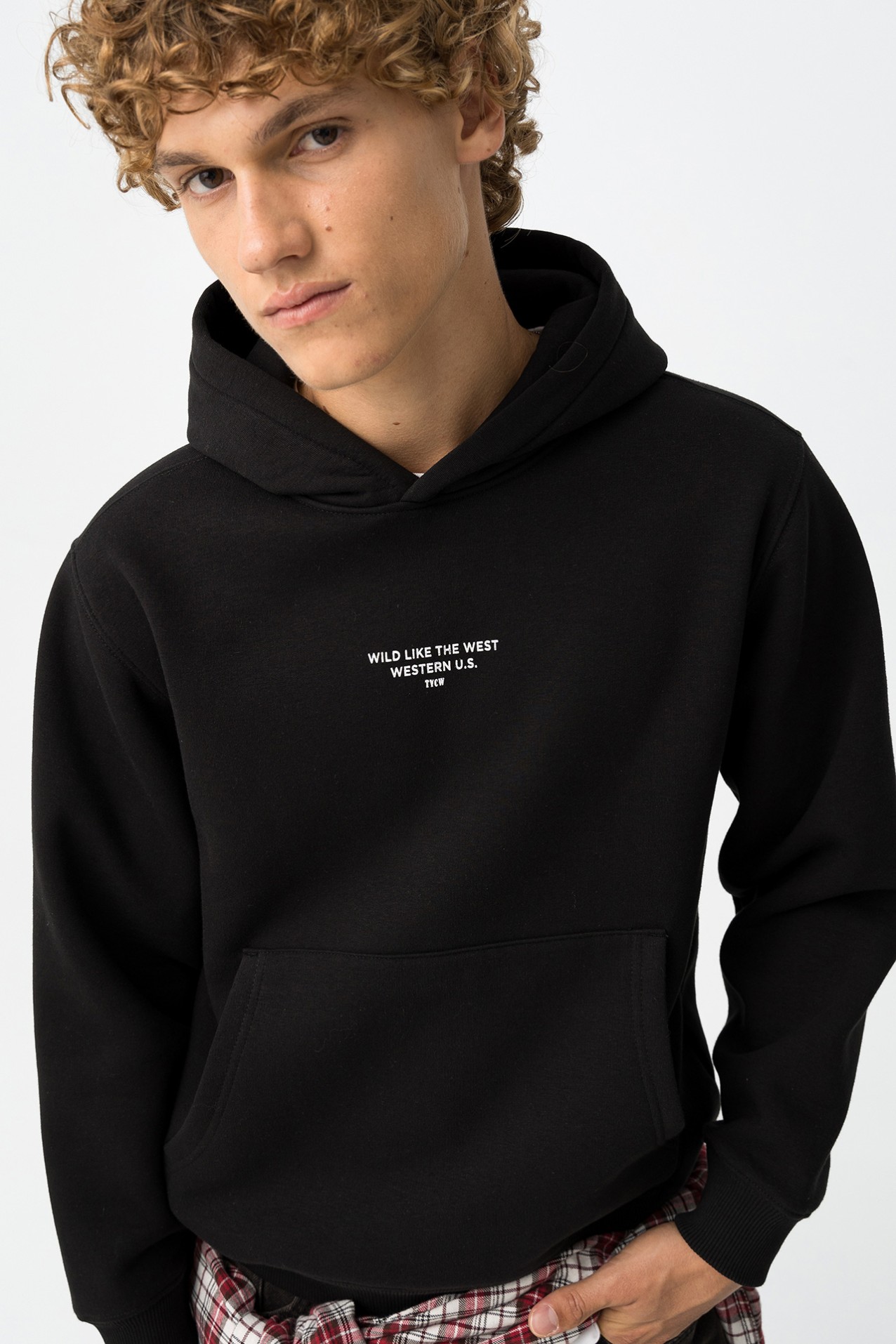 Black Graphic Hoodie