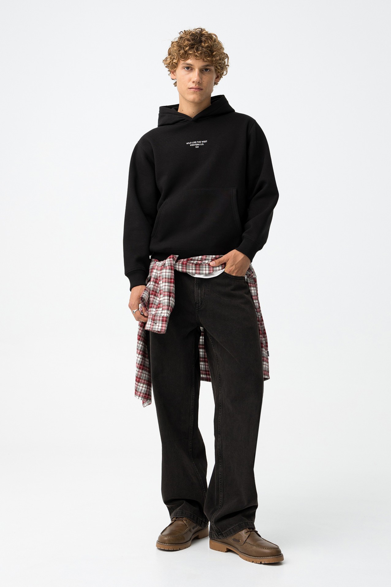 Black Graphic Hoodie