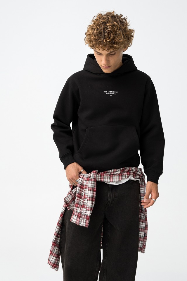 Hoodie Preto Casual