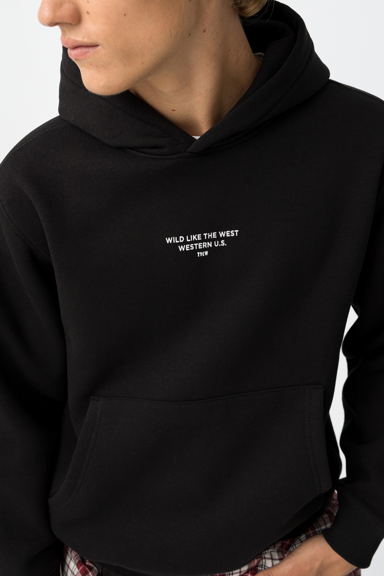 Black Graphic Hoodie