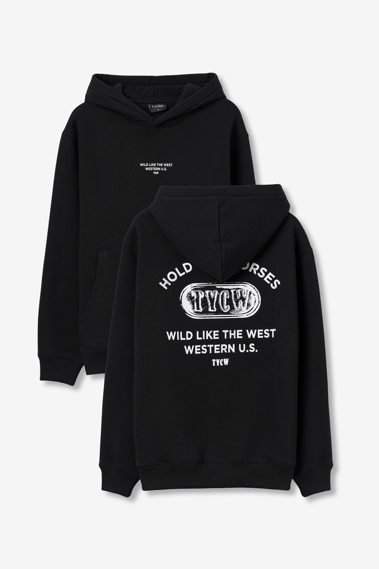 Black Graphic Hoodie