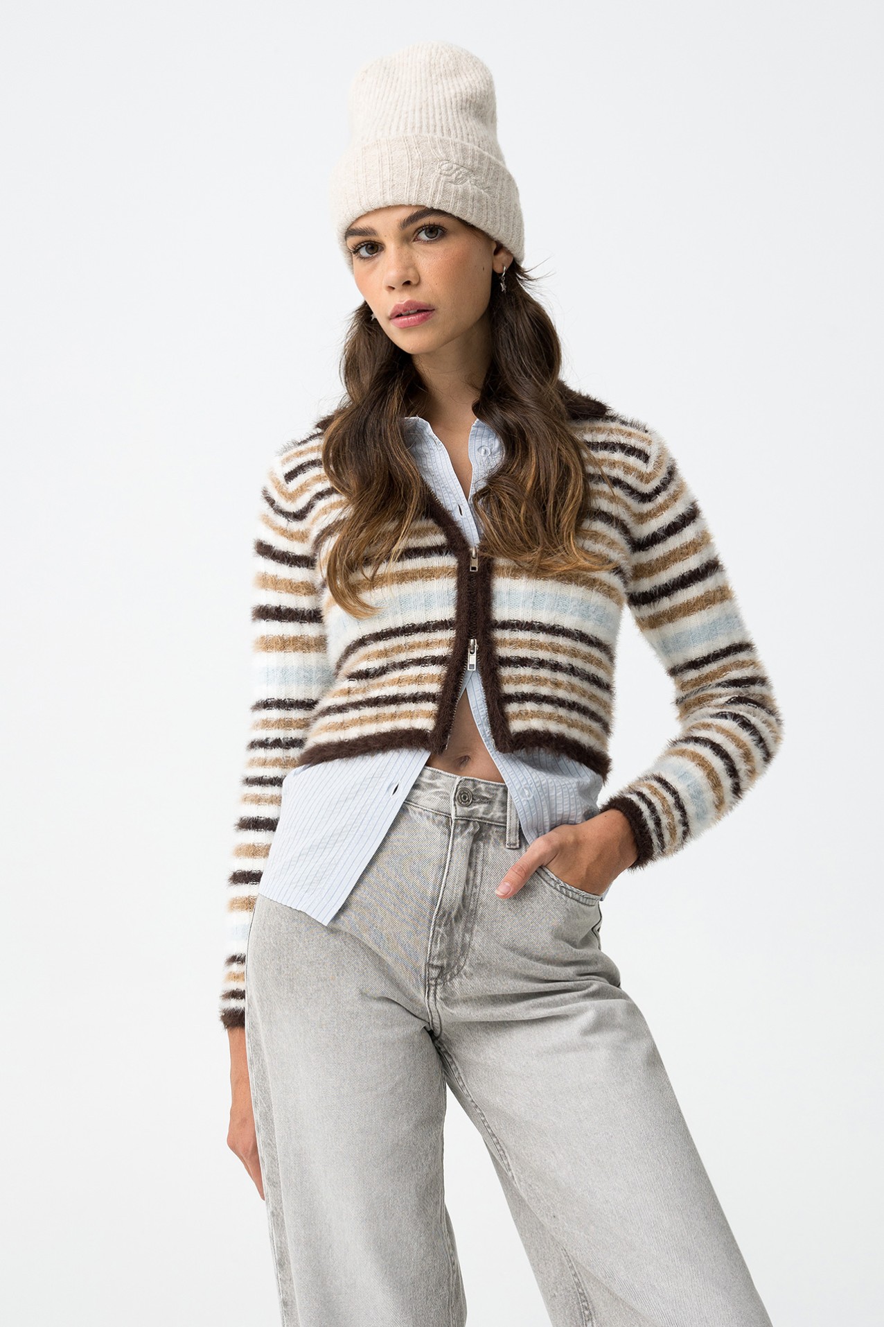 Cardigan Tricotado Slim
