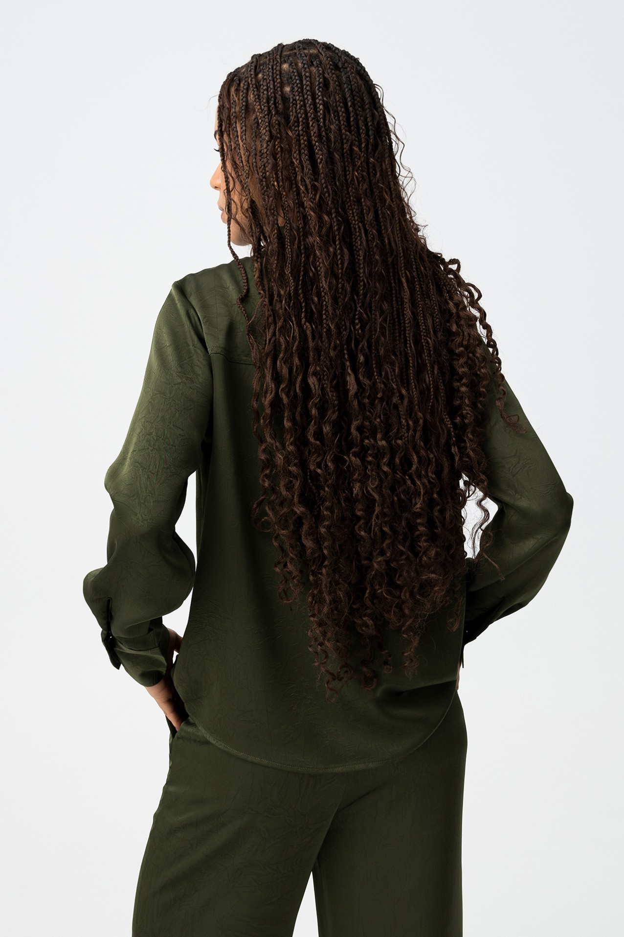 Long Sleeve Green Shirt