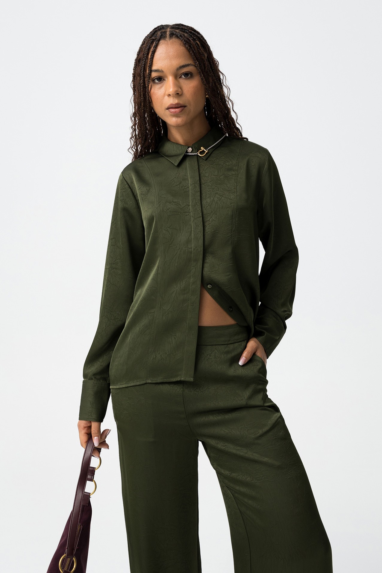 Long Sleeve Green Shirt