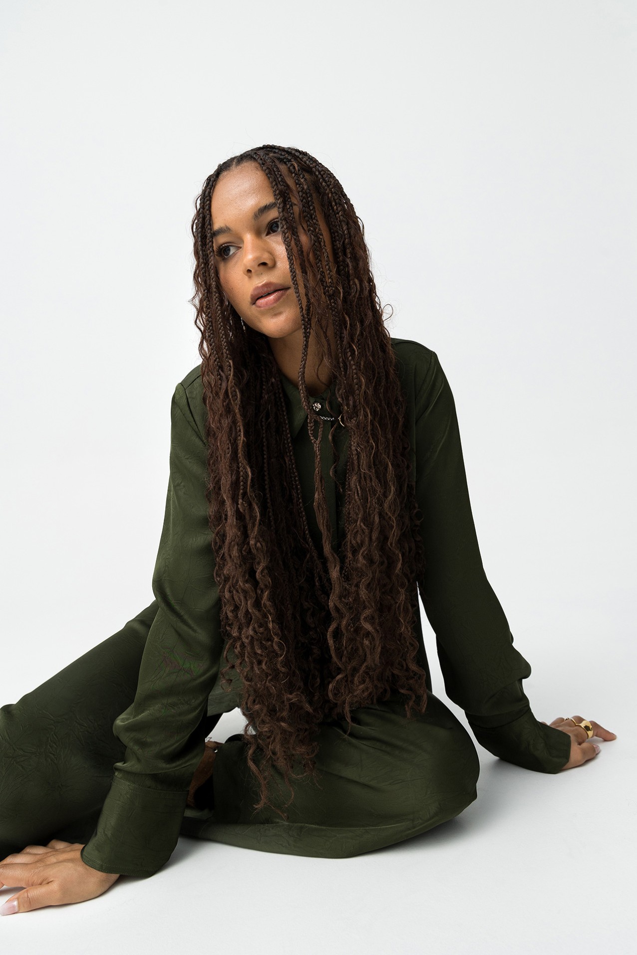 Long Sleeve Green Shirt