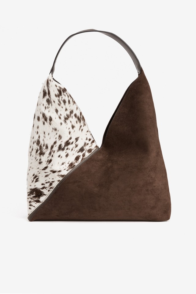 Chic Two-Tone Handbag