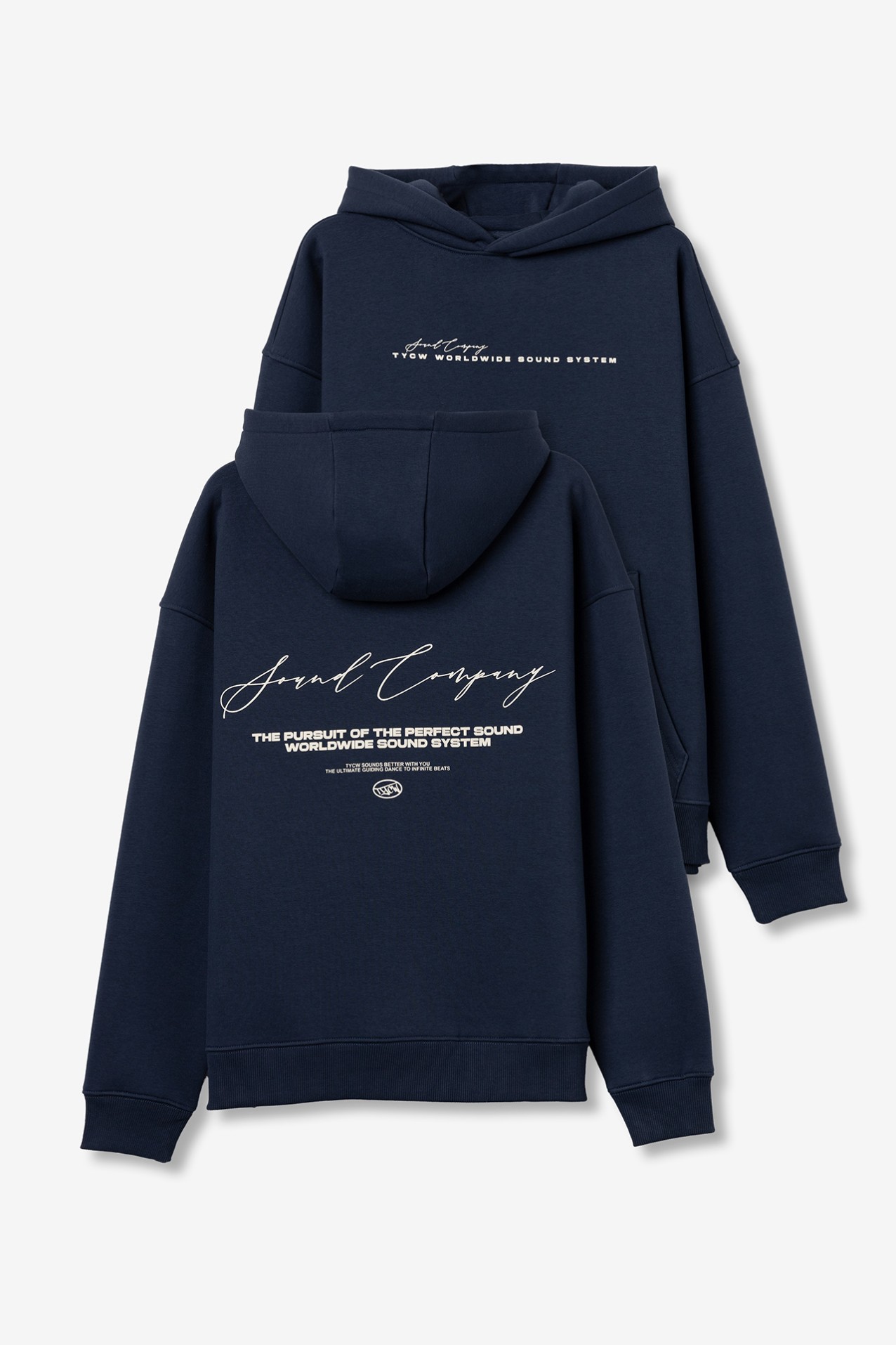 Sudadera Con Capucha Azul mari�o