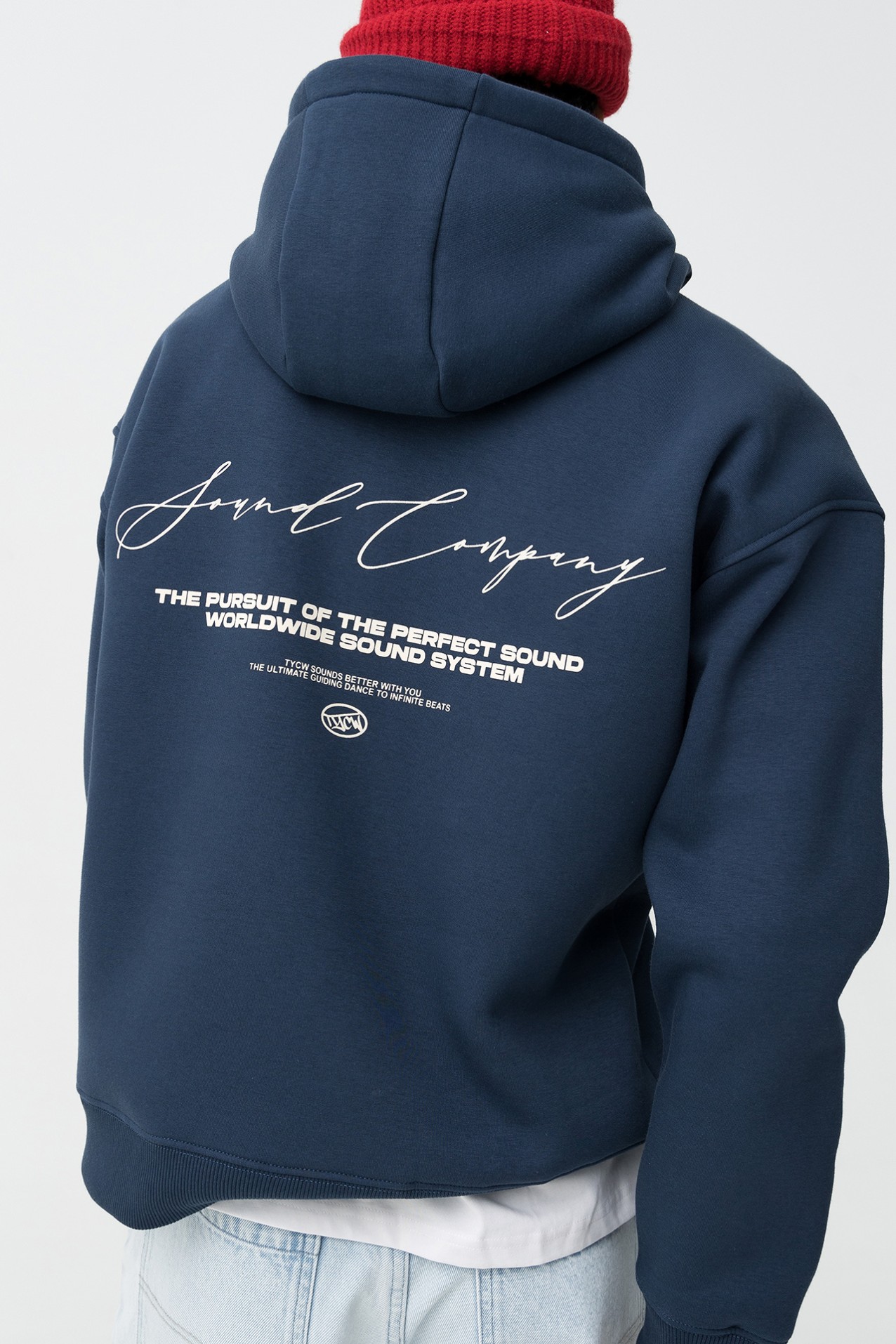 Sudadera Con Capucha Azul mari�o