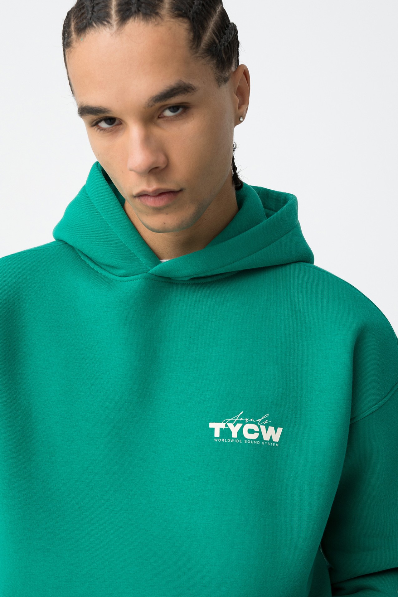 Sudadera Con Capucha Verde