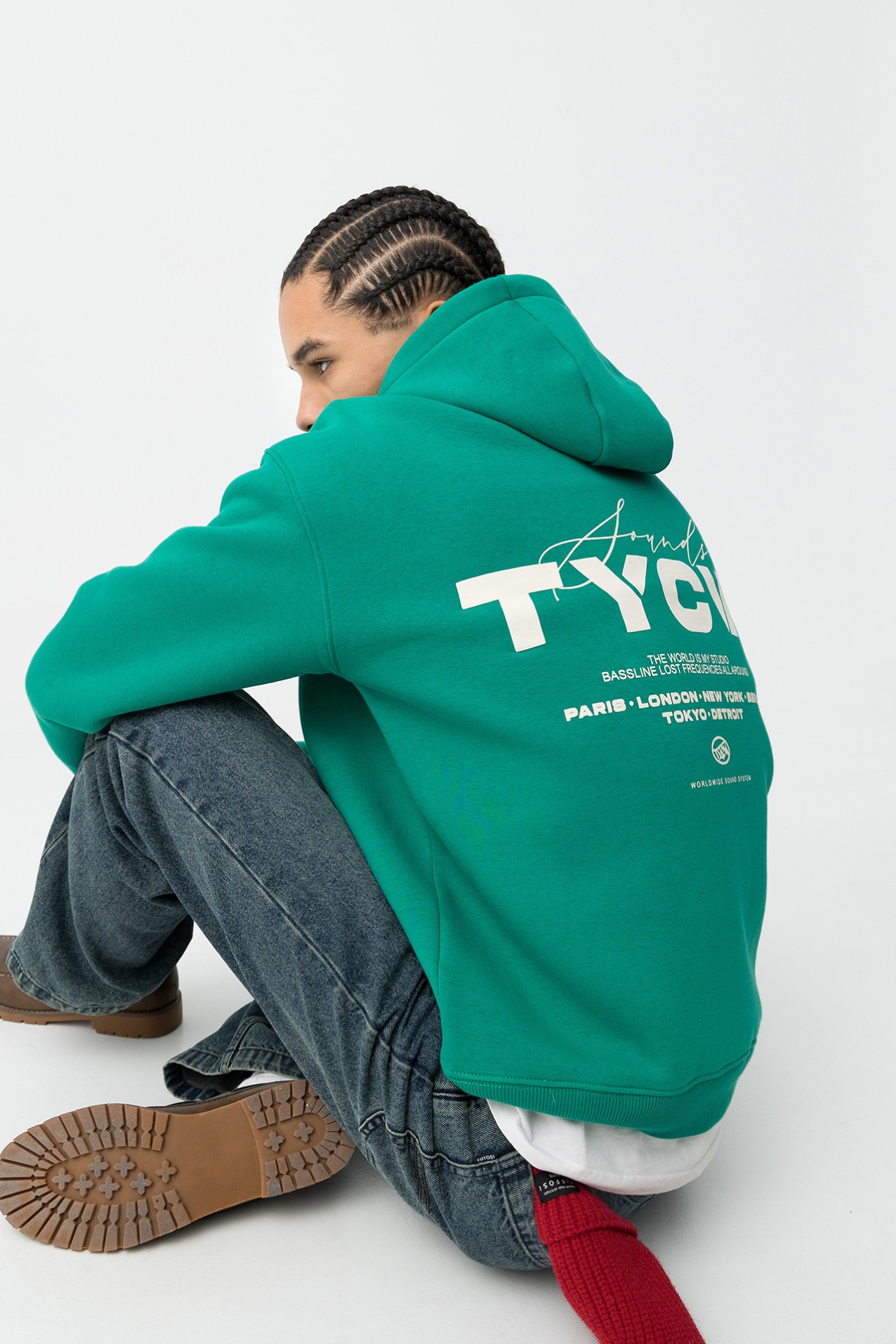 Sudadera Con Capucha Verde