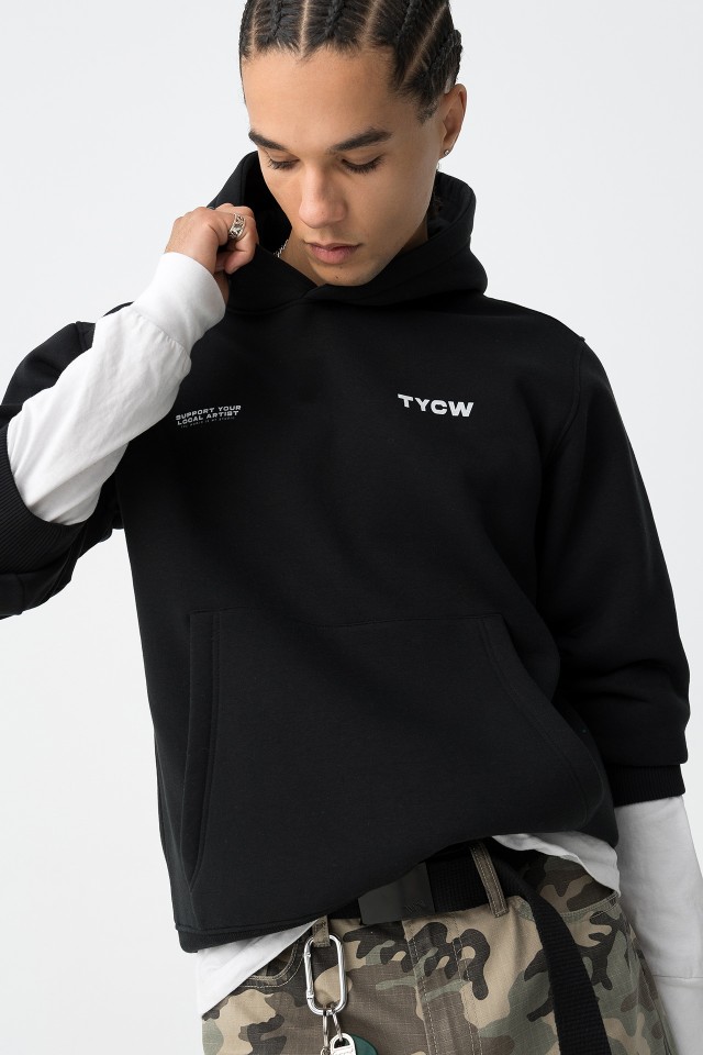 Hoodie Preto Casual